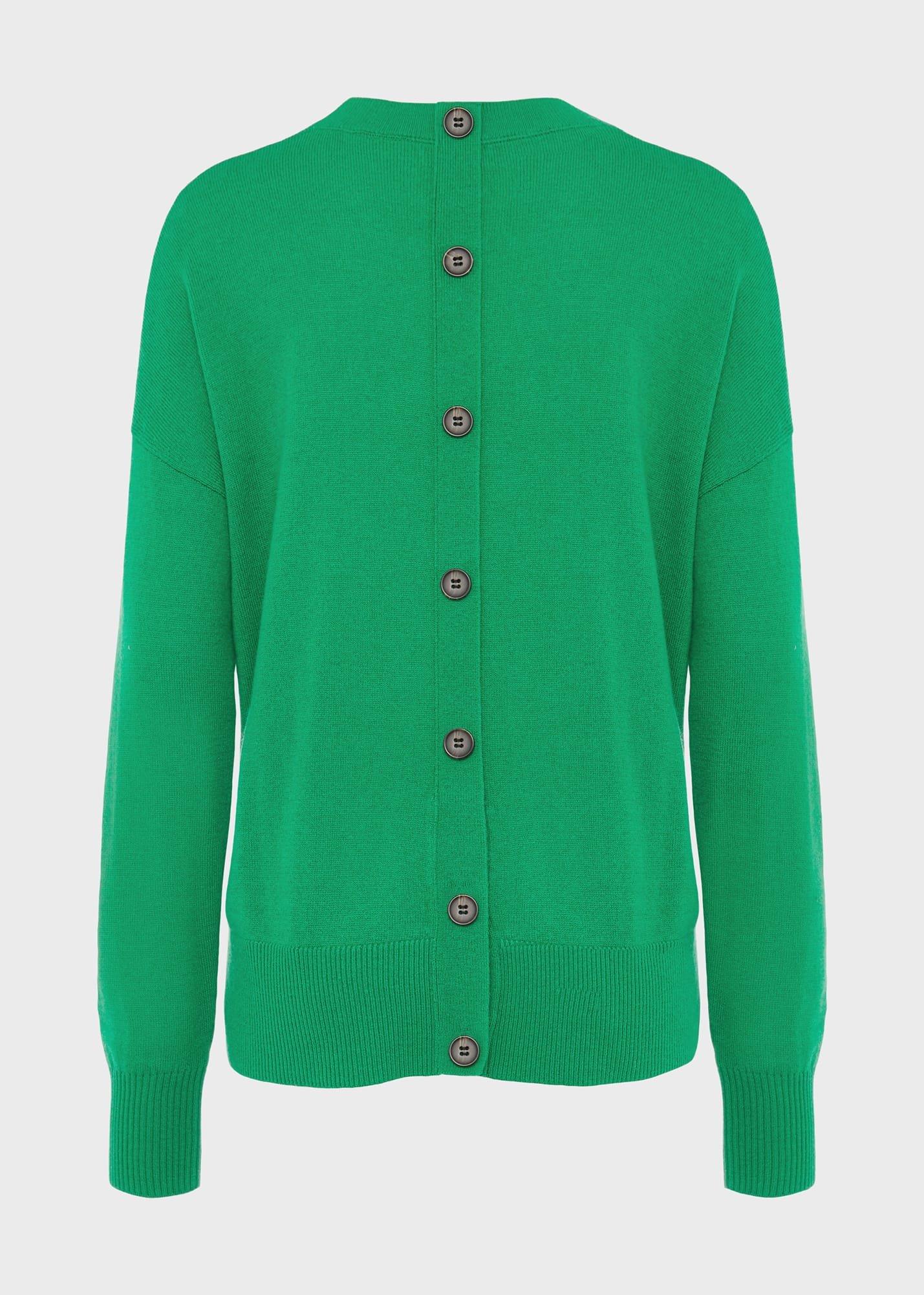 Lydia Jumper with Cashmere, Forest Green, hi-res