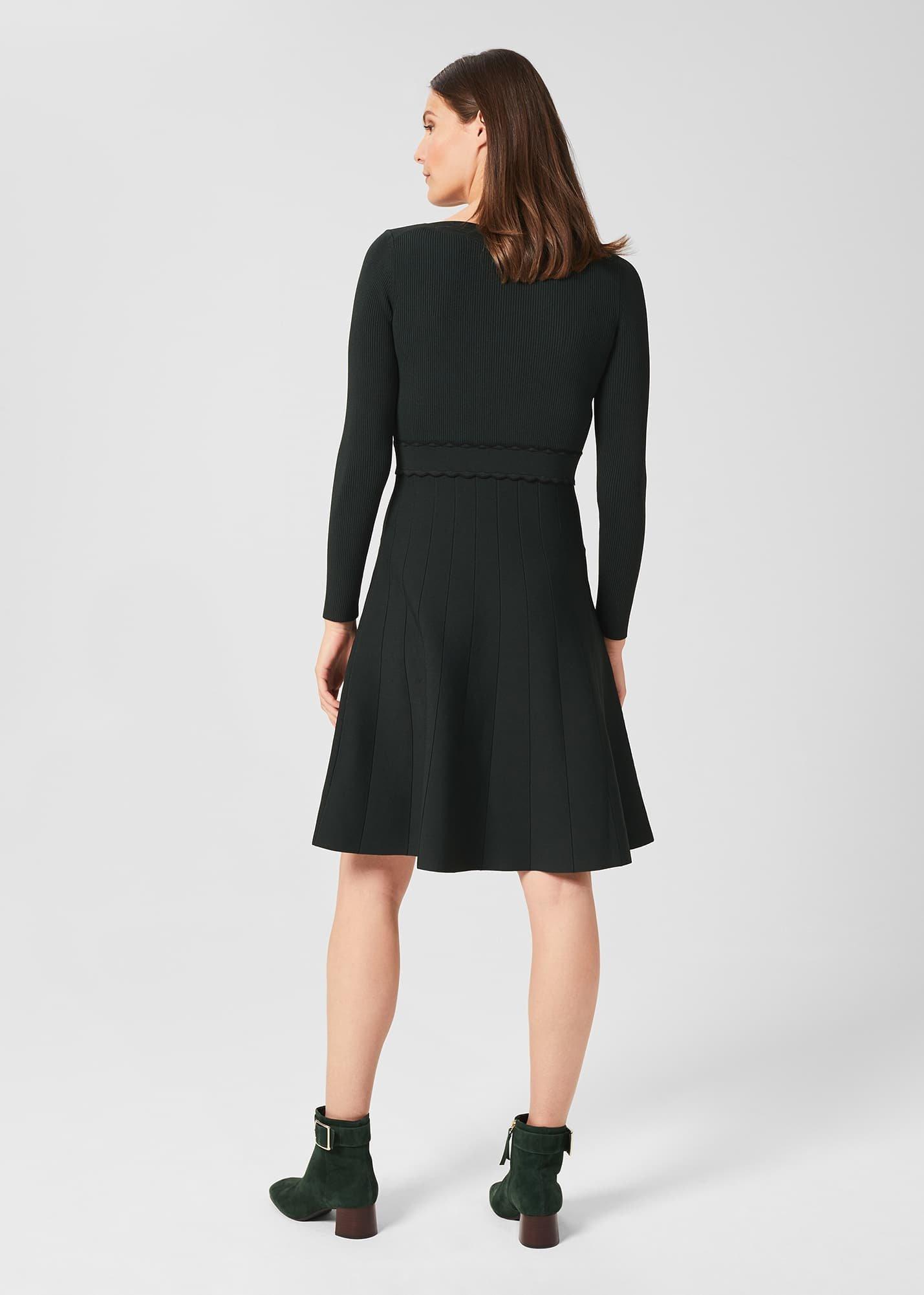 Tali Knitted Dress, Deep Green, hi-res