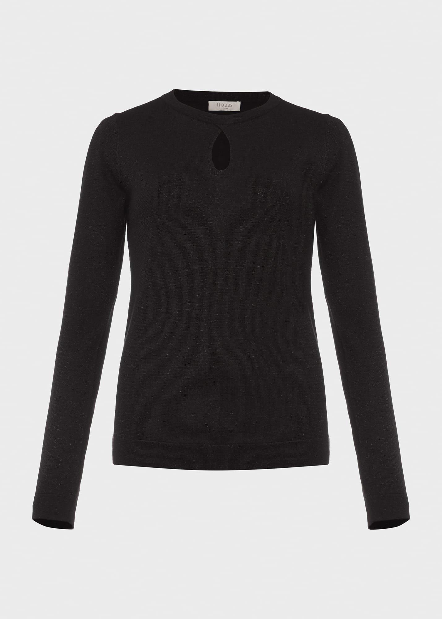 Marlena Sparkle Sweater, Black, hi-res
