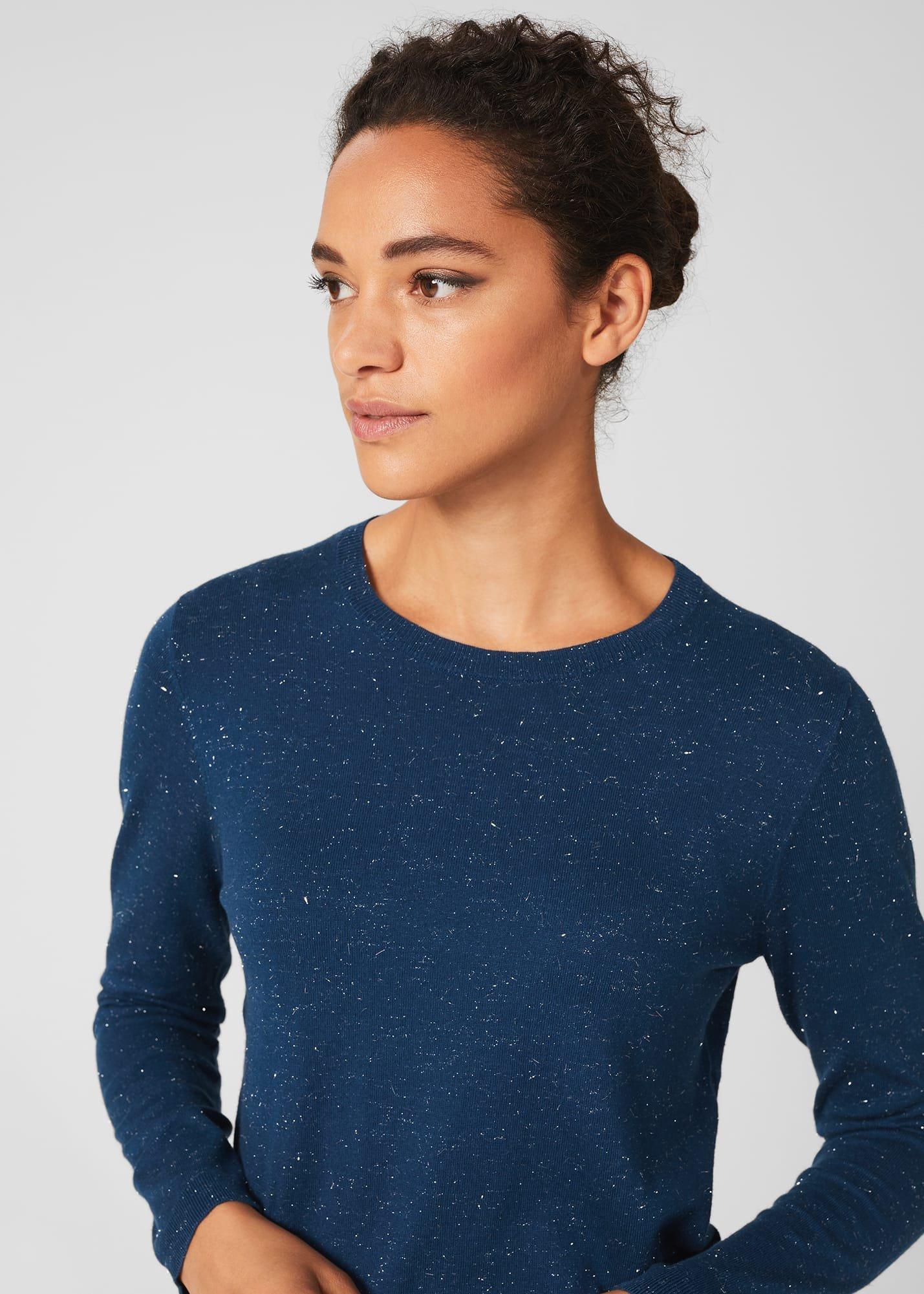 Penny Sparkle Sweater, Petrol Silver, hi-res