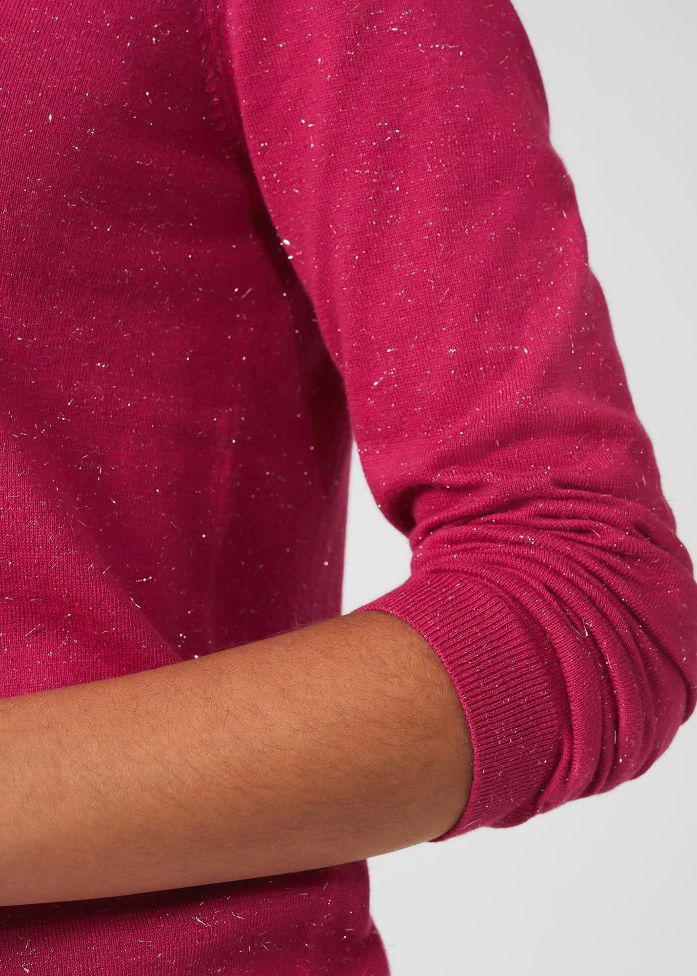 Penny Sparkle Jumper, Pink Silver, hi-res