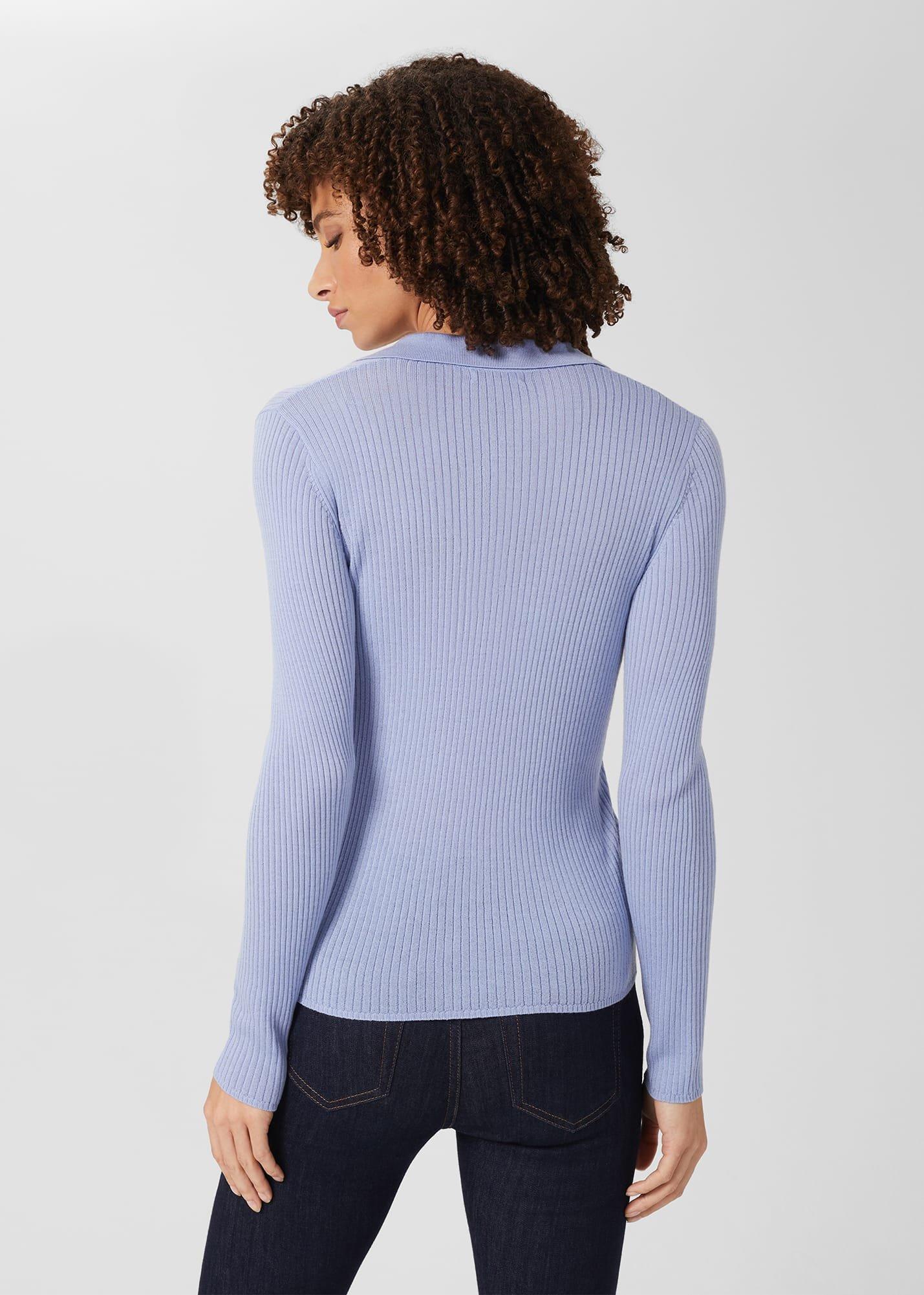 Alexis Merino Wool Shirt, Steel Blue, hi-res