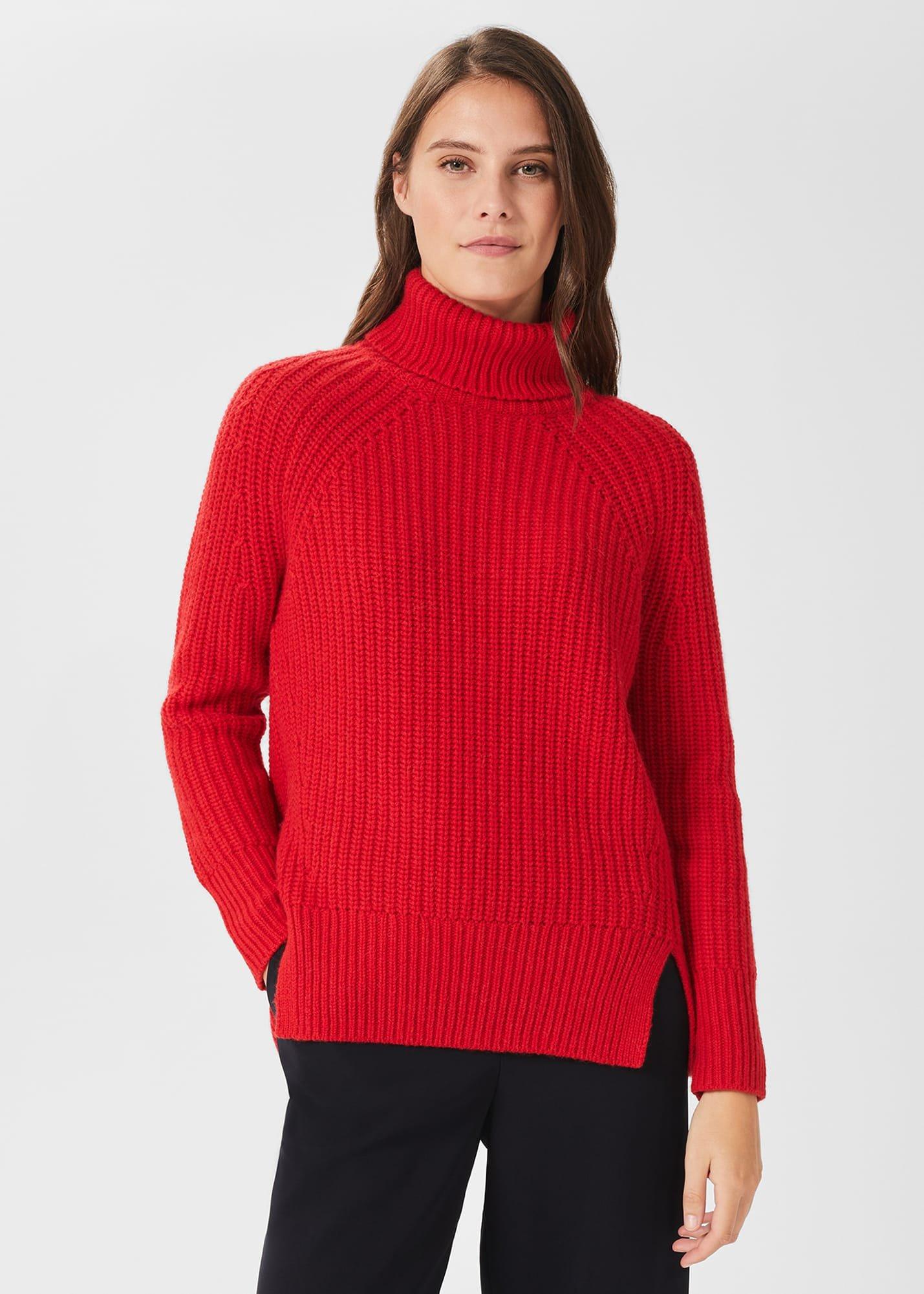 Aurelia Jumper with Alpaca, Crimson Red, hi-res