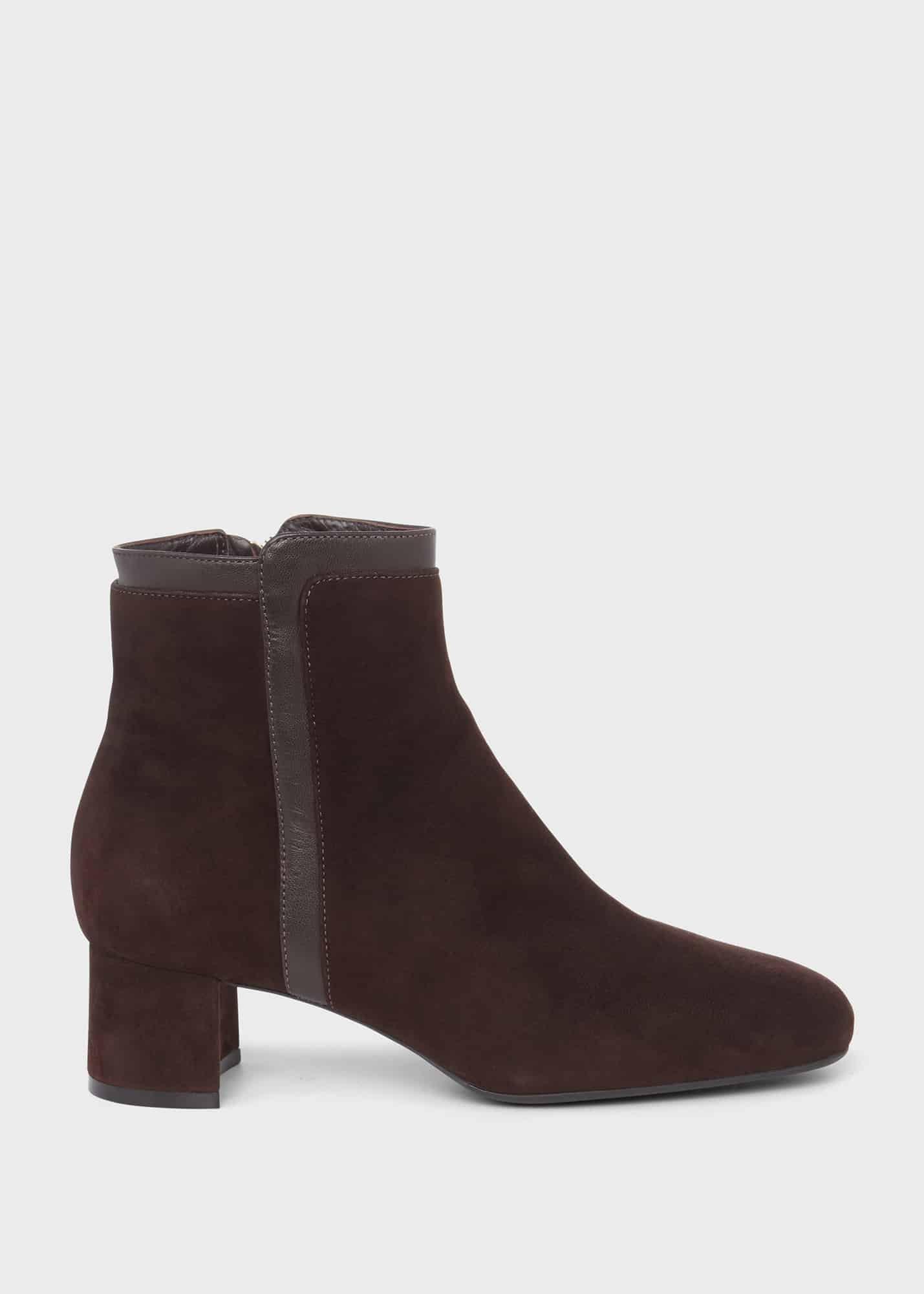 Iro Suede Ankle Boots, Dark Brown, hi-res