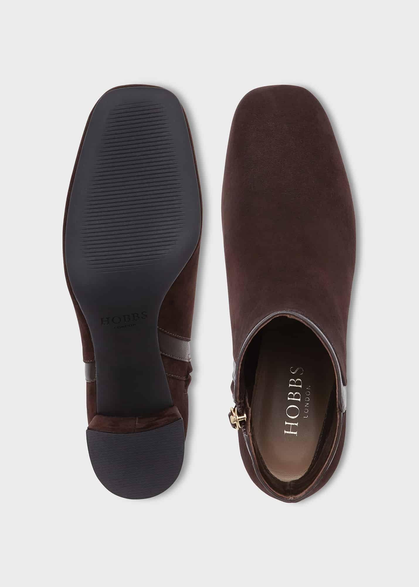 Iro Suede Ankle Boots, Dark Brown, hi-res