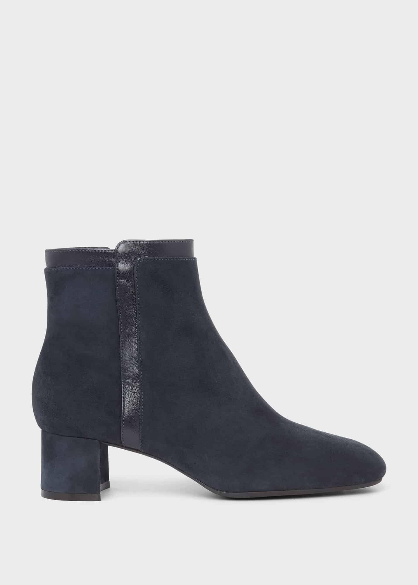 Iro Suede Ankle Boots, Navy, hi-res