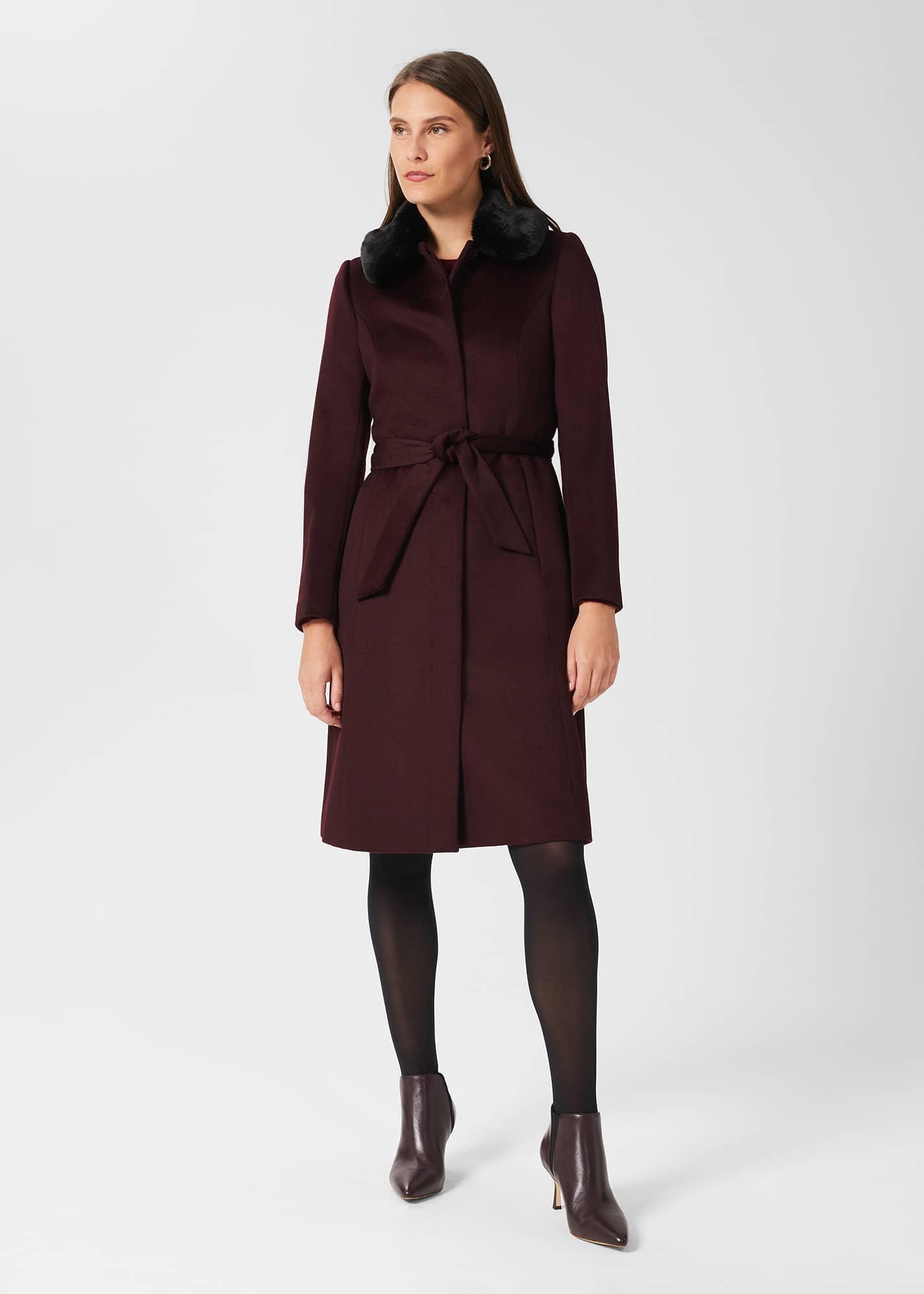 Vita Leather Ankle Boots, Burgundy, hi-res