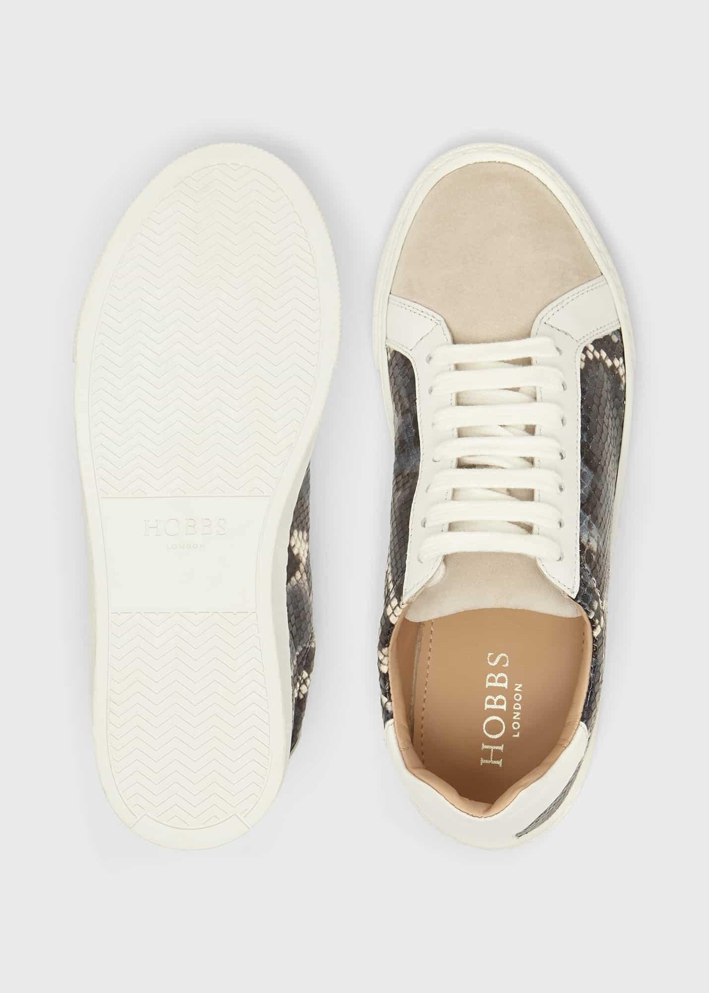 Arwen Leather Trainers, Blue Multi, hi-res