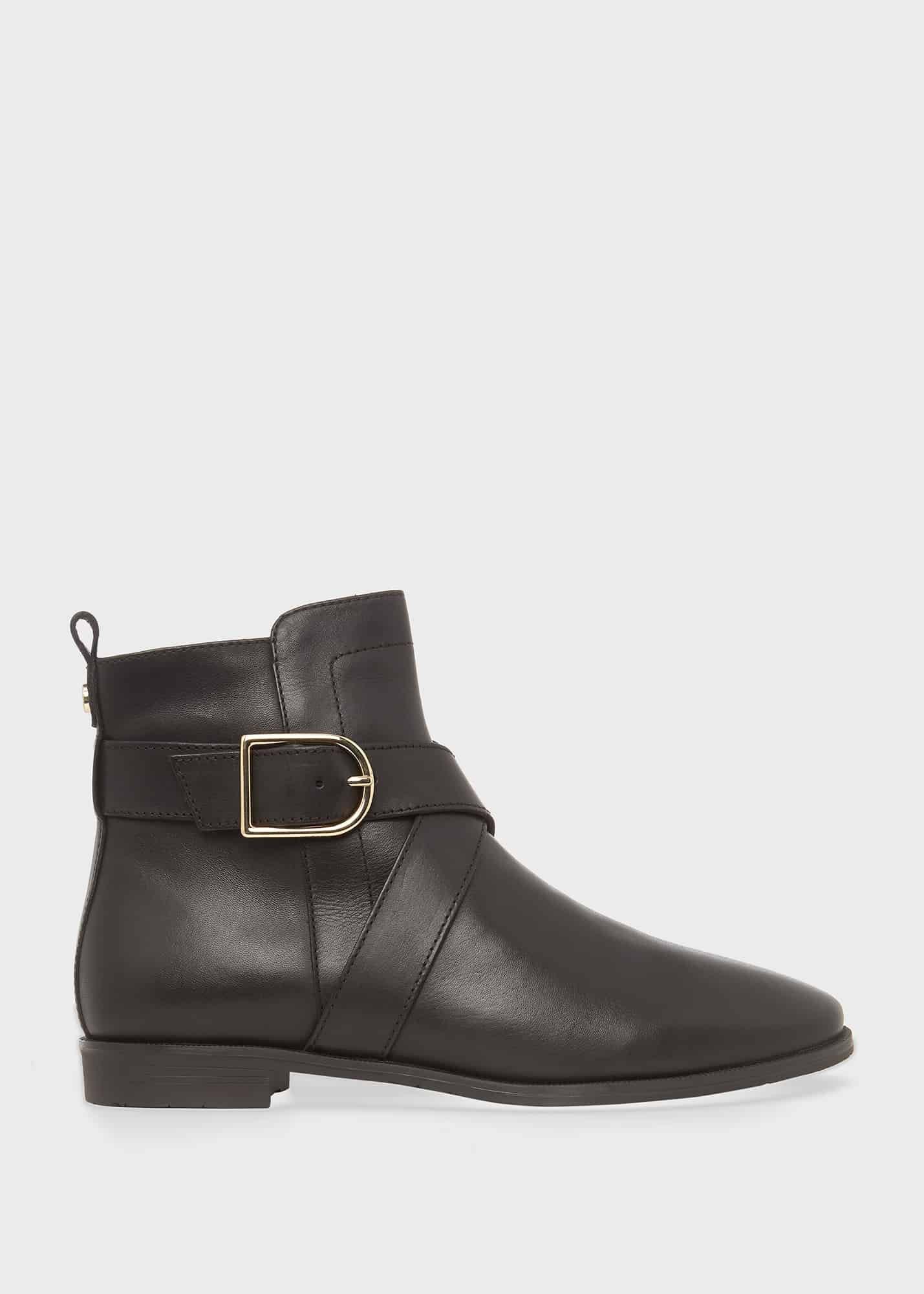 Ruthie Leather Ankle Boots