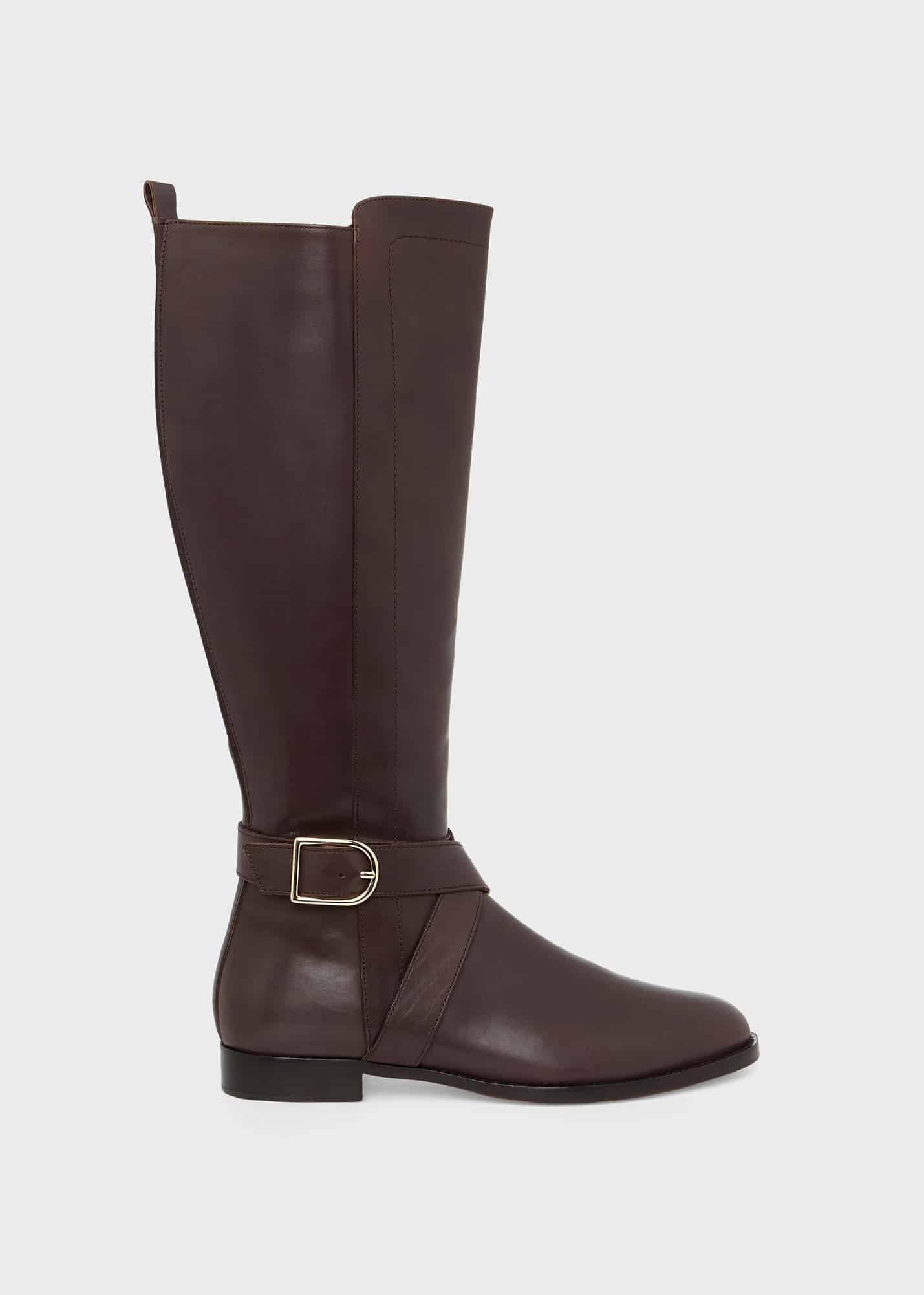 Lisette Knee Boots, Dark Brown, hi-res