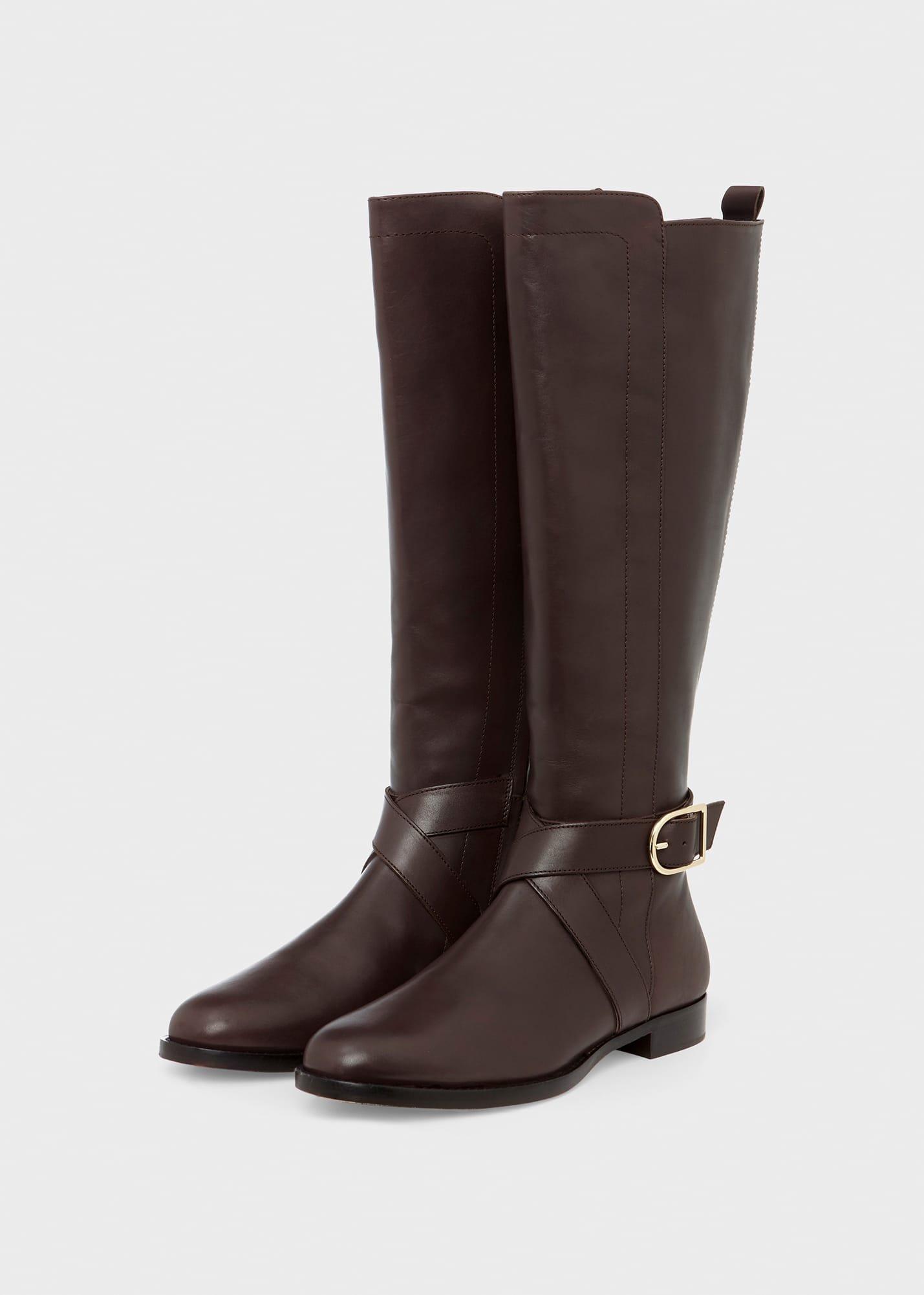 Lisette Knee Boots, Dark Brown, hi-res
