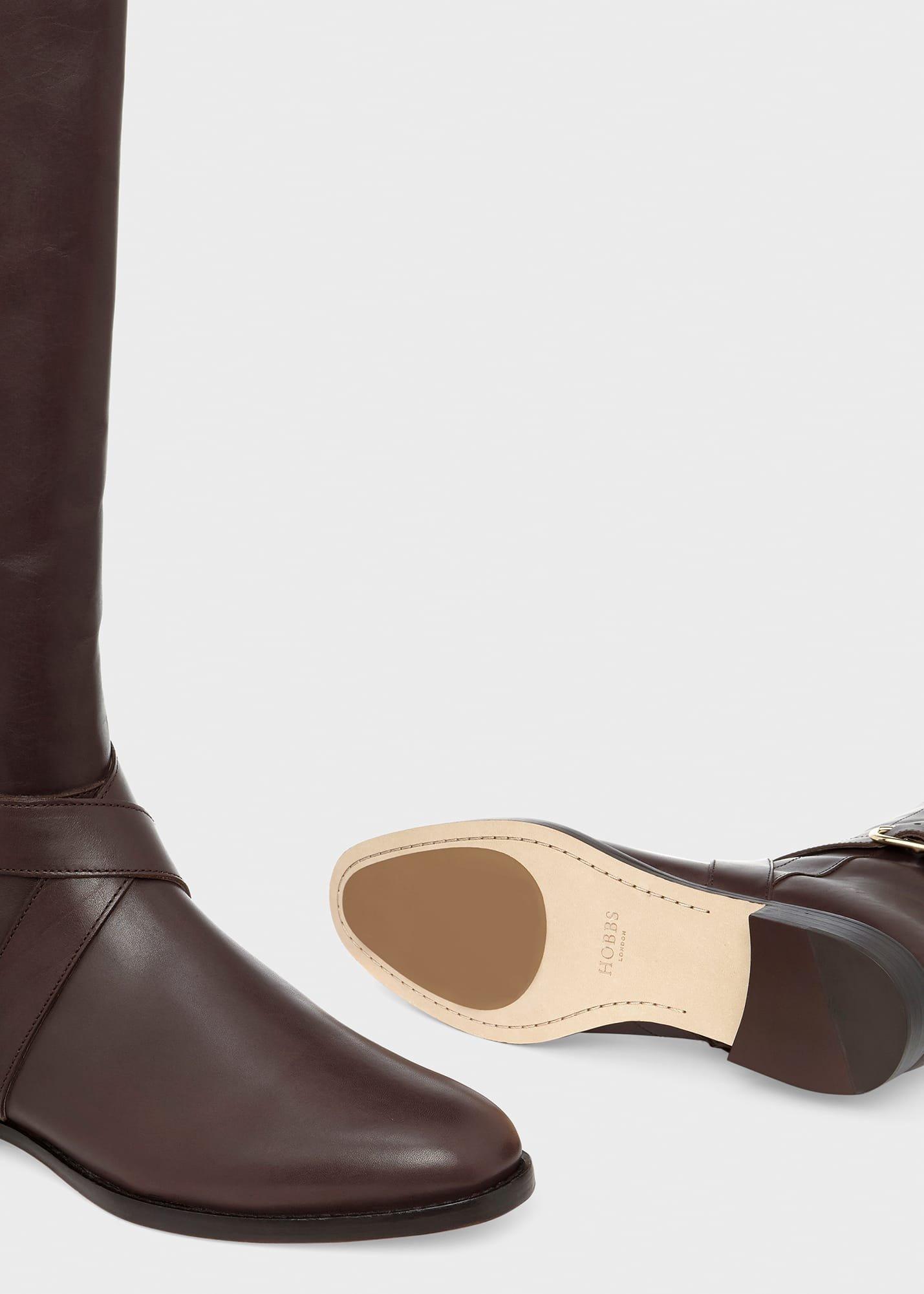 Lisette Knee Boots, Dark Brown, hi-res