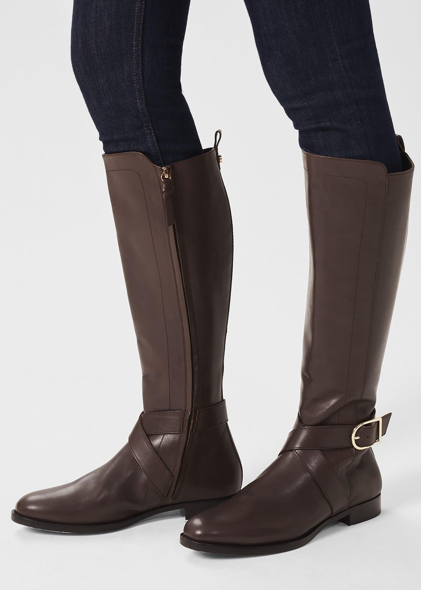 Lisette Knee Boots, Dark Brown, hi-res