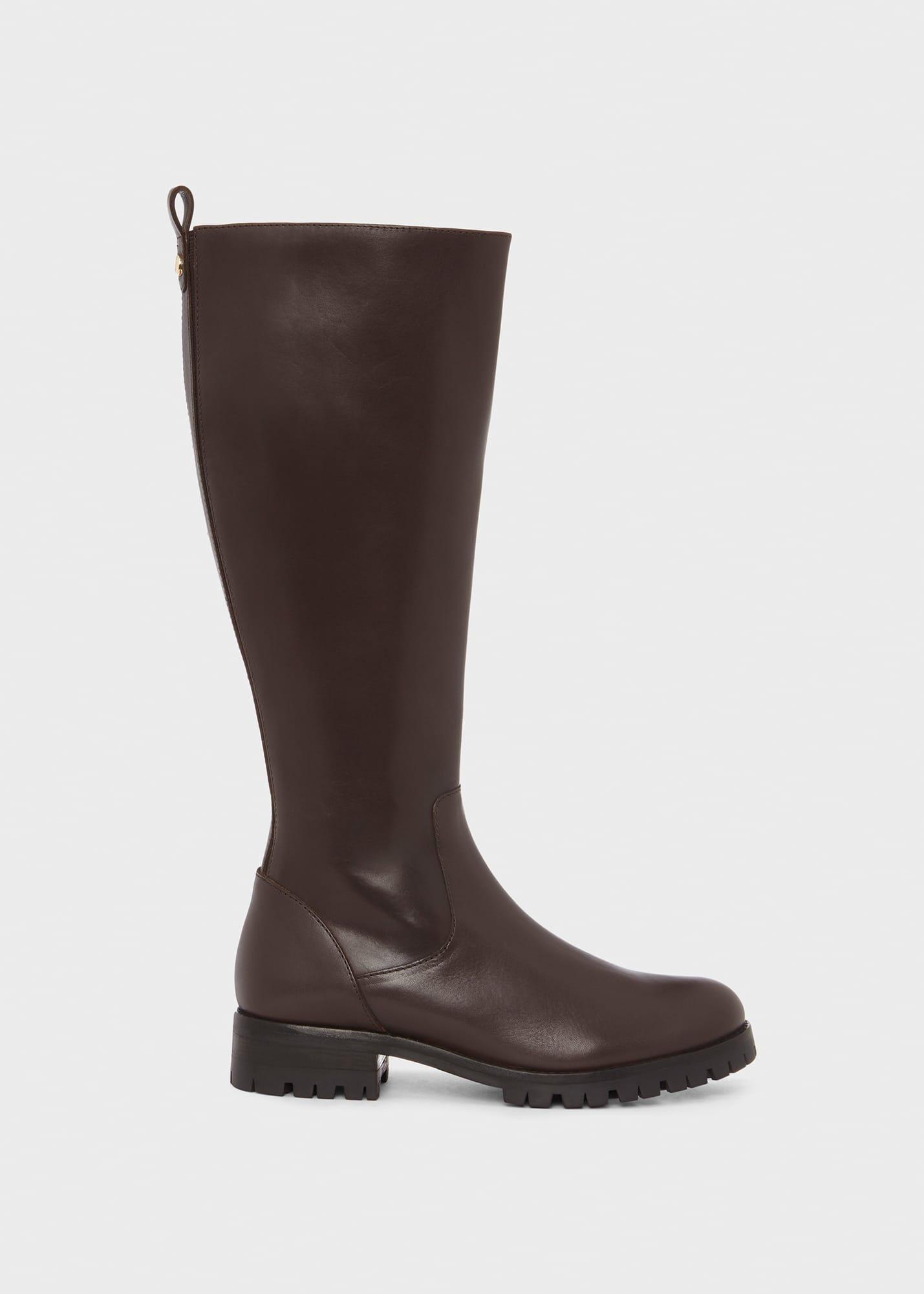 Kalani Knee Boots, Dark Brown, hi-res