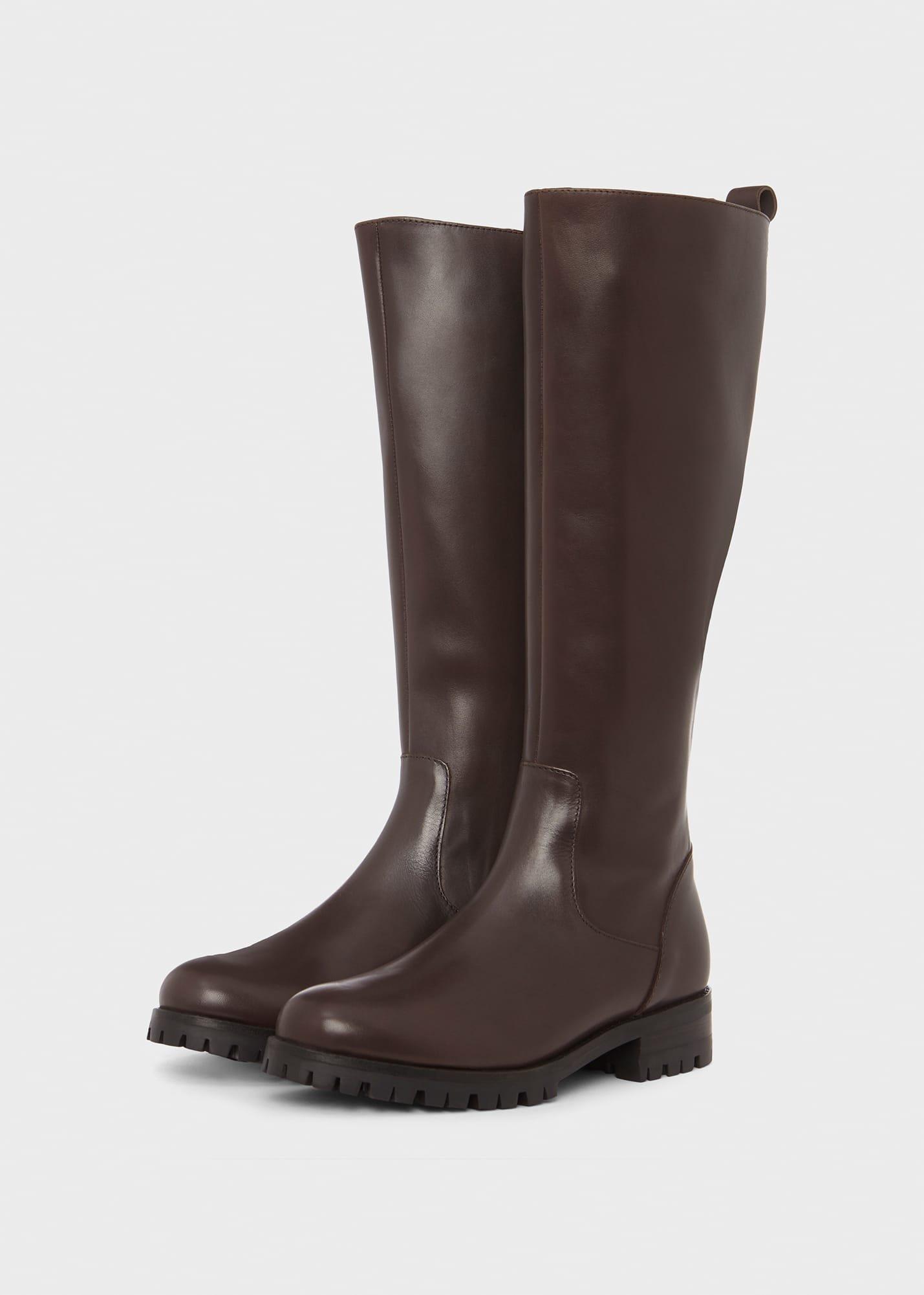 Kalani Knee Boots, Dark Brown, hi-res