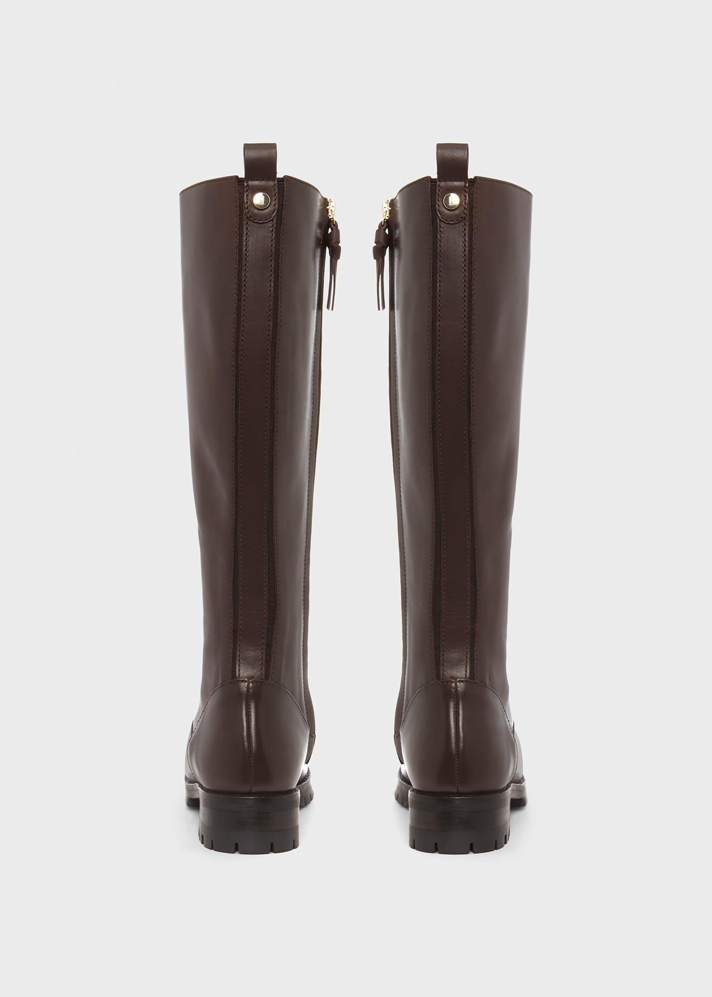 Kalani Knee Boots, Dark Brown, hi-res