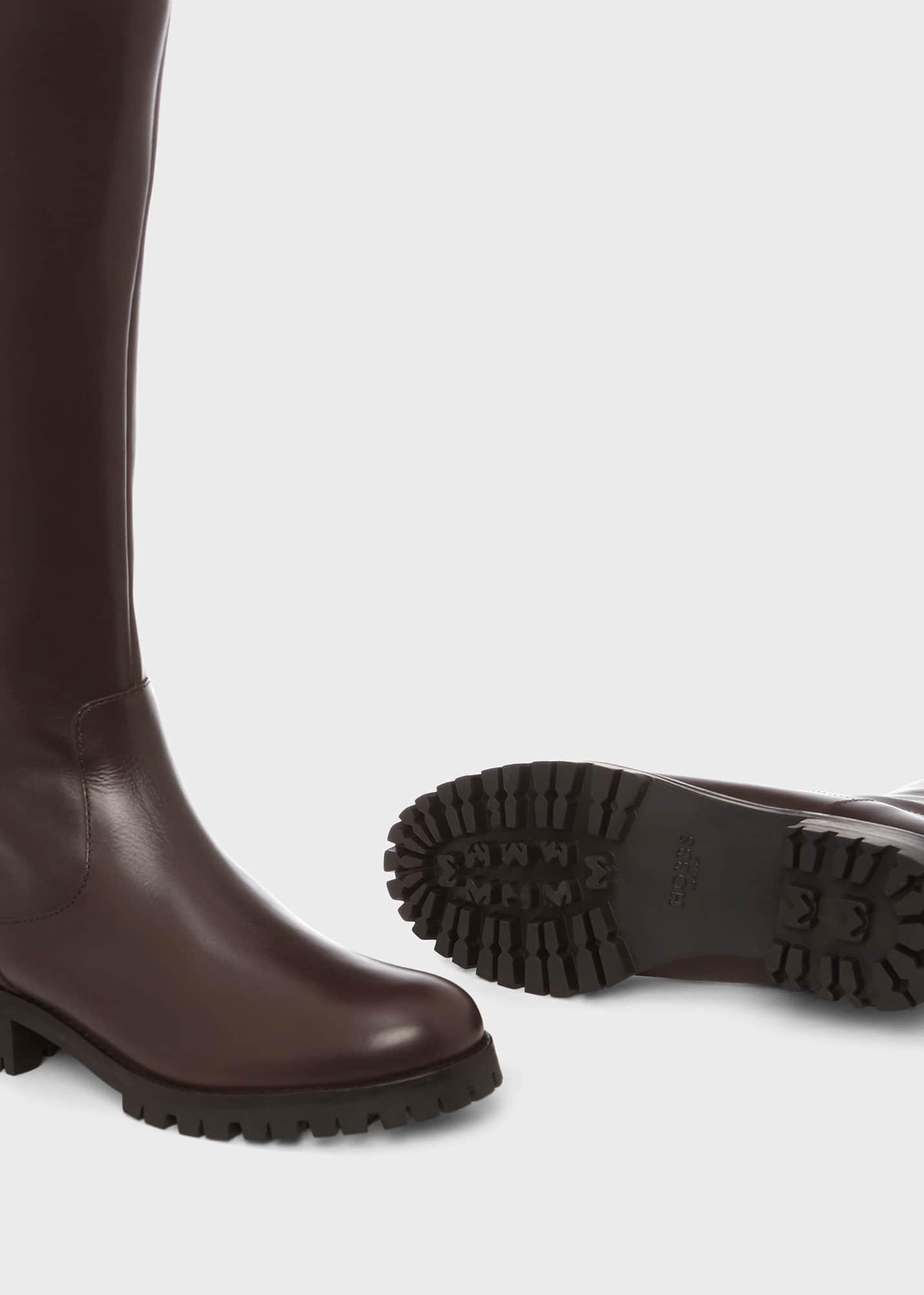 Kalani Knee Boots, Dark Brown, hi-res