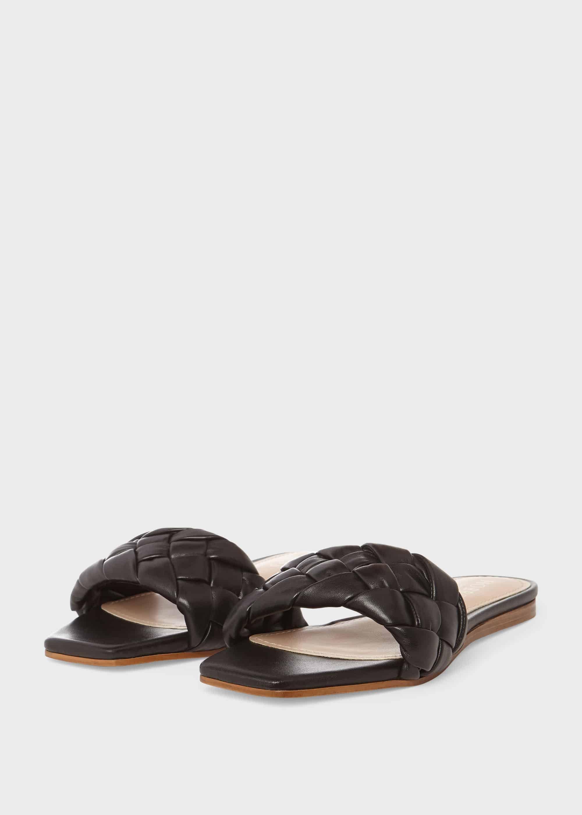 Wren Leather Sandals , Black, hi-res