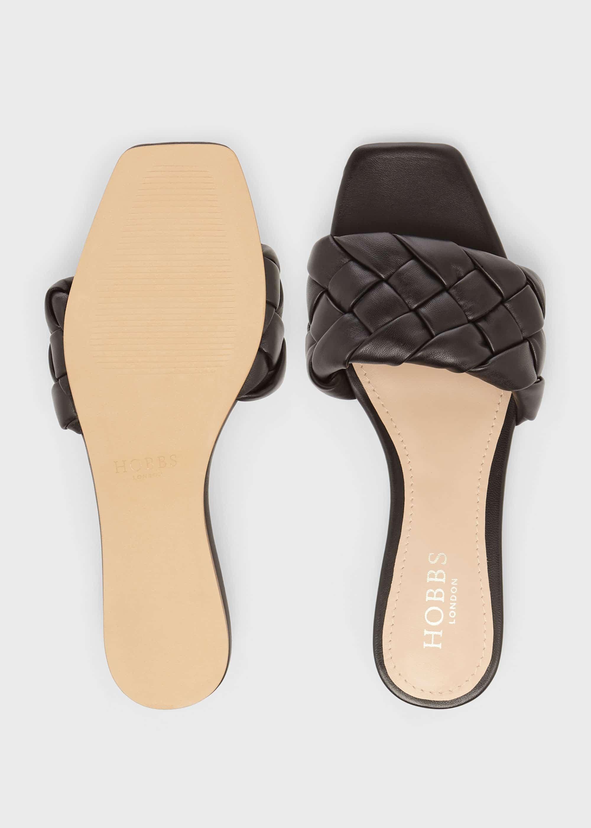 Wren Leather Sandals , Black, hi-res