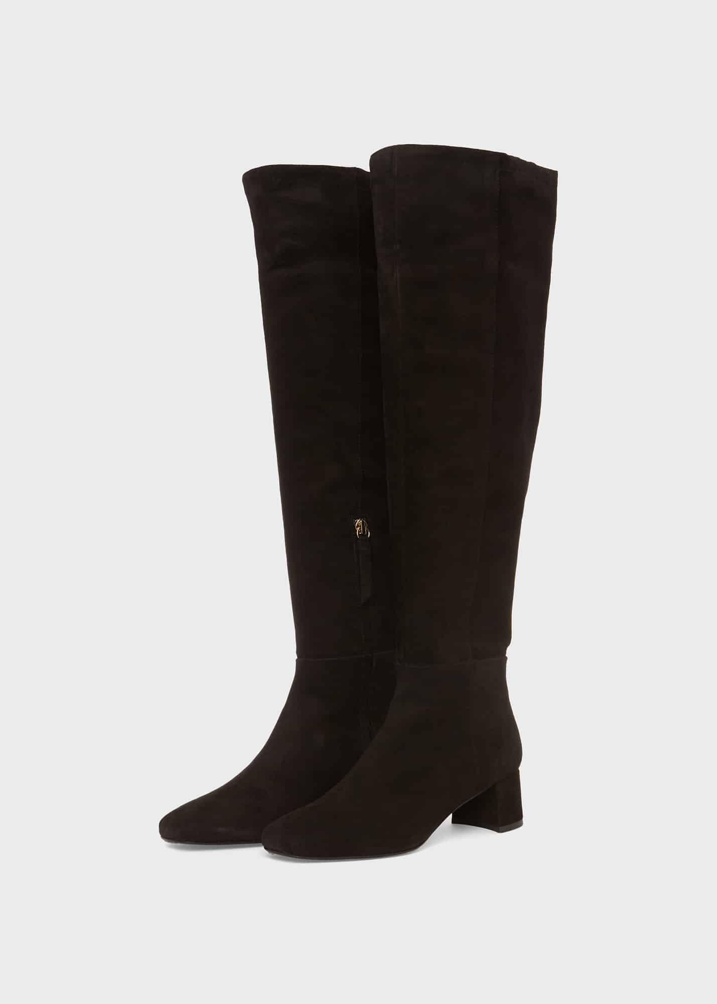 Khloe Over Knee Boots, Black, hi-res