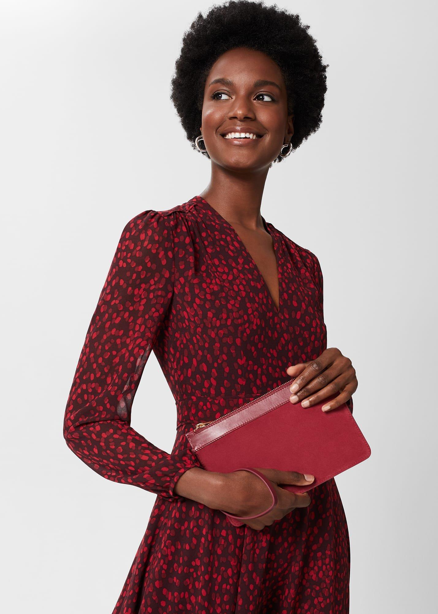 Lundy Wristlet, Rich Burgundy, hi-res