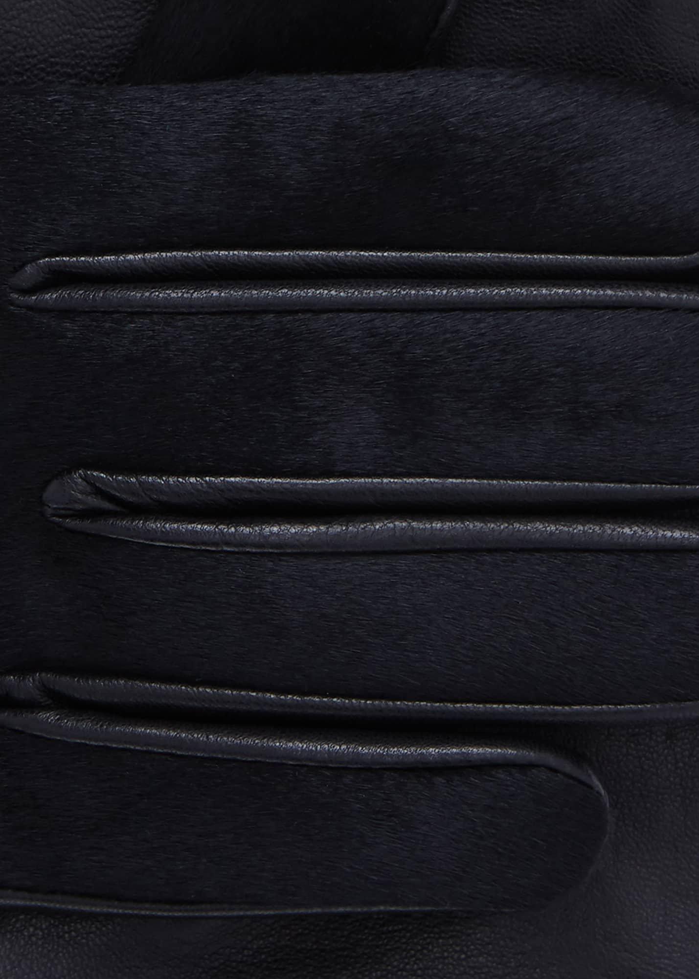 Emma Leather Glove, Black Pony, hi-res