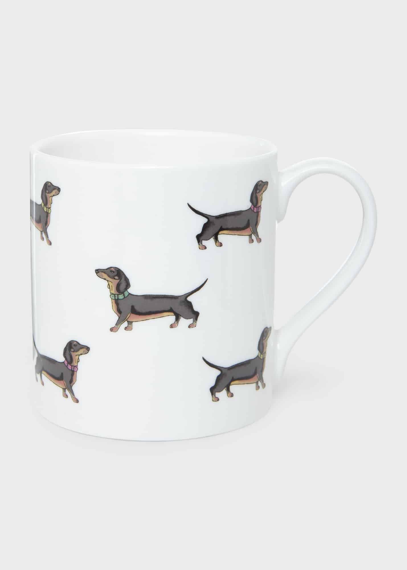 Sausage Dog Mug, White, hi-res