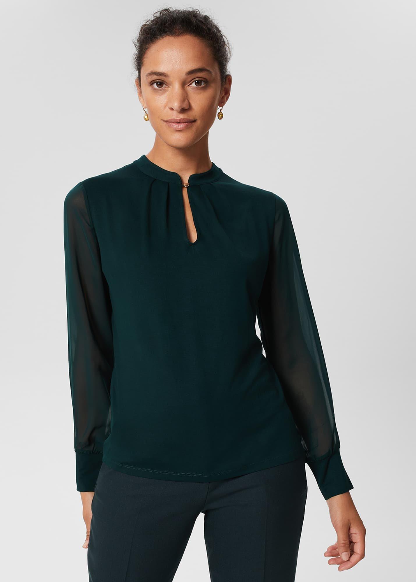 Margot Top, Pine Green, hi-res