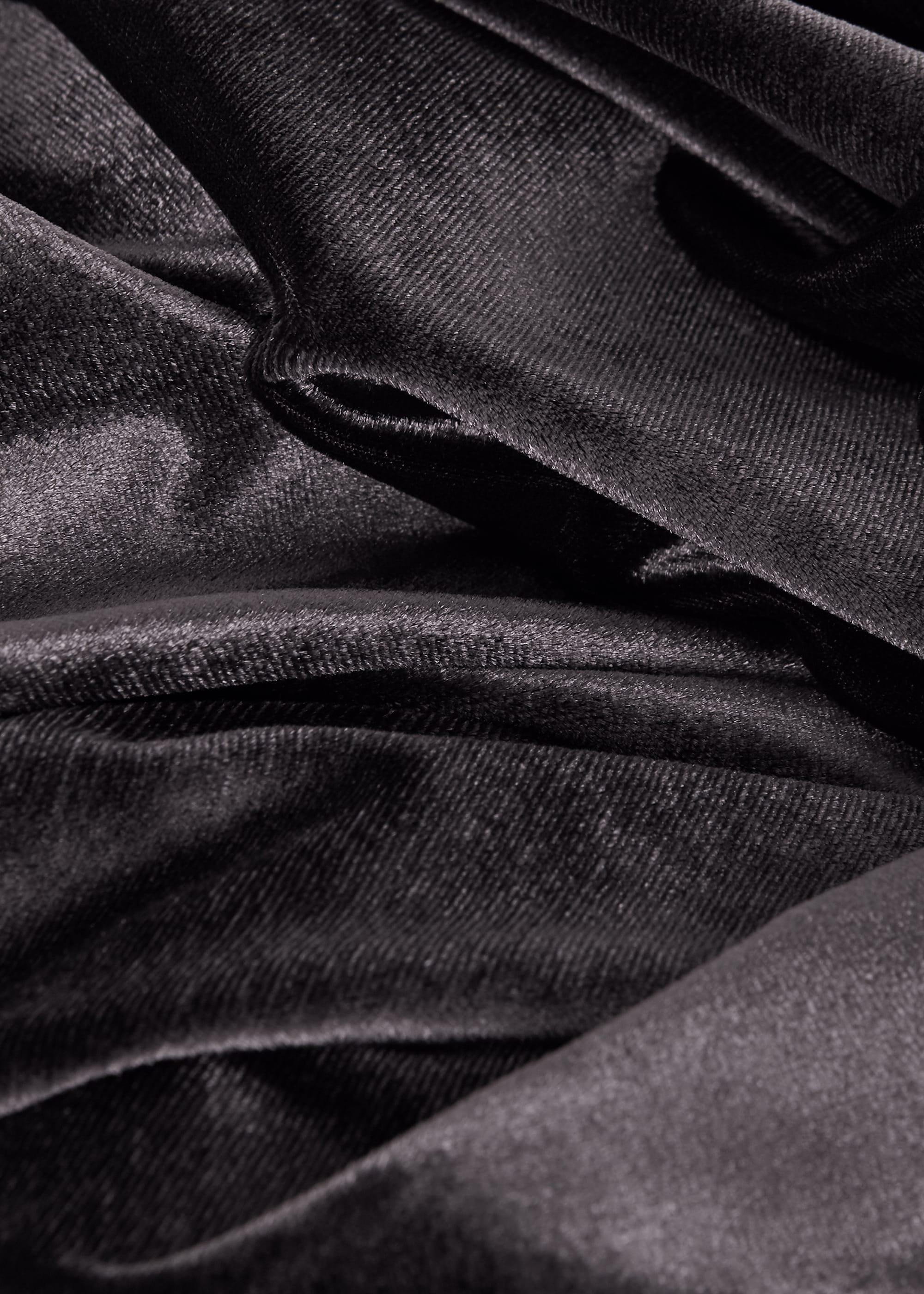 Livvy Velvet Wrap Top, Navy, hi-res