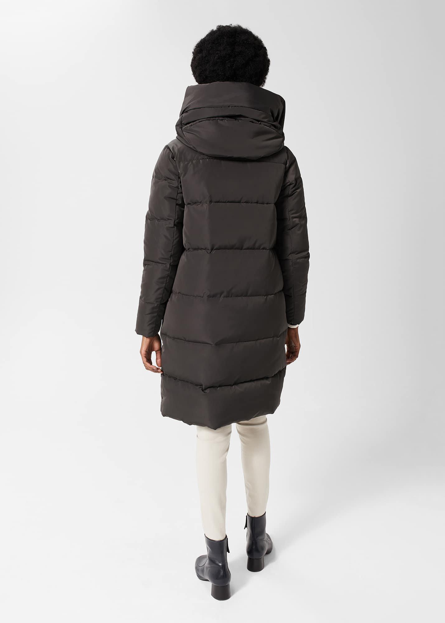 Petite Heather Puffer Coat, Charcoal, hi-res
