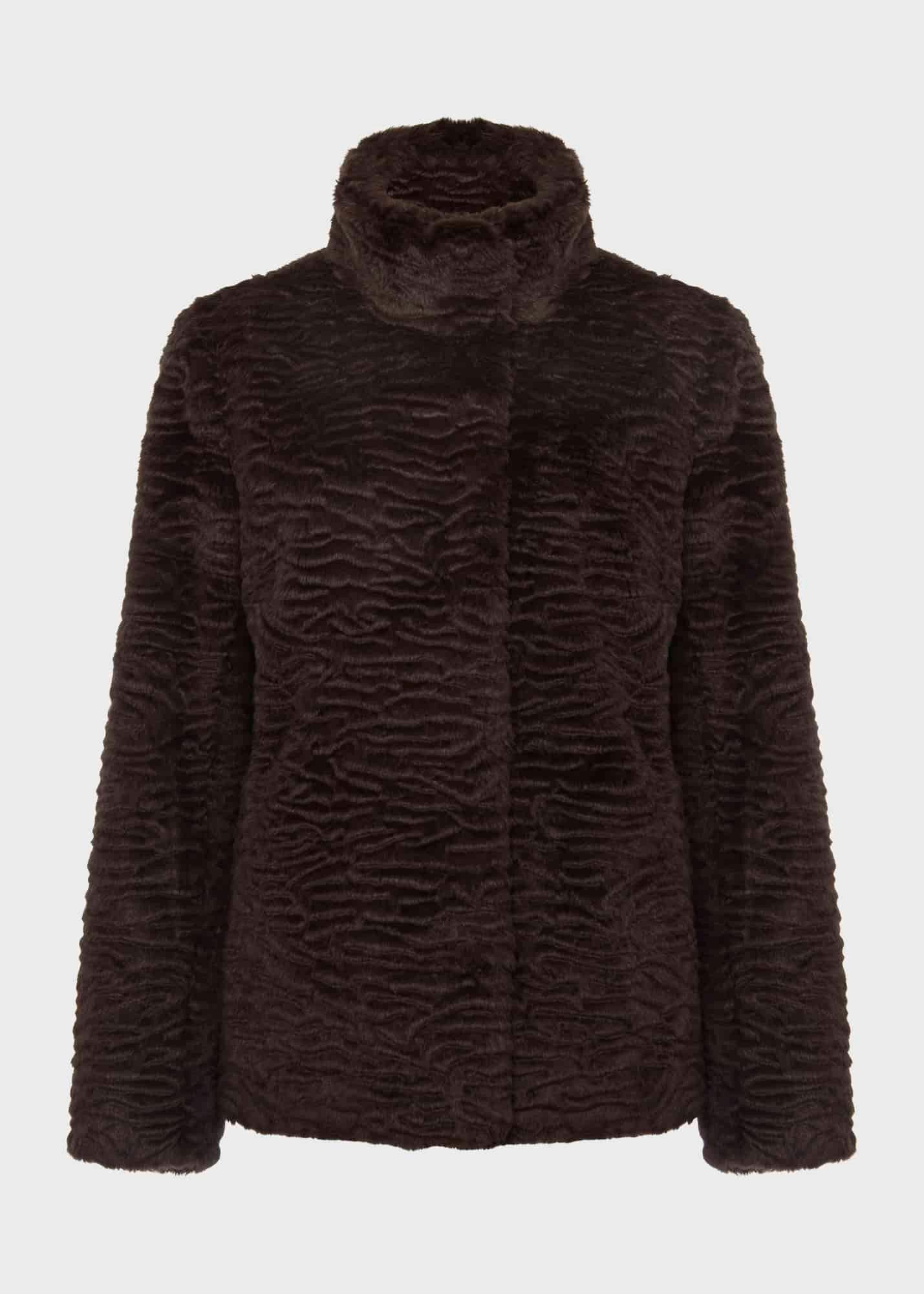 Lia Coat, Aubergine, hi-res