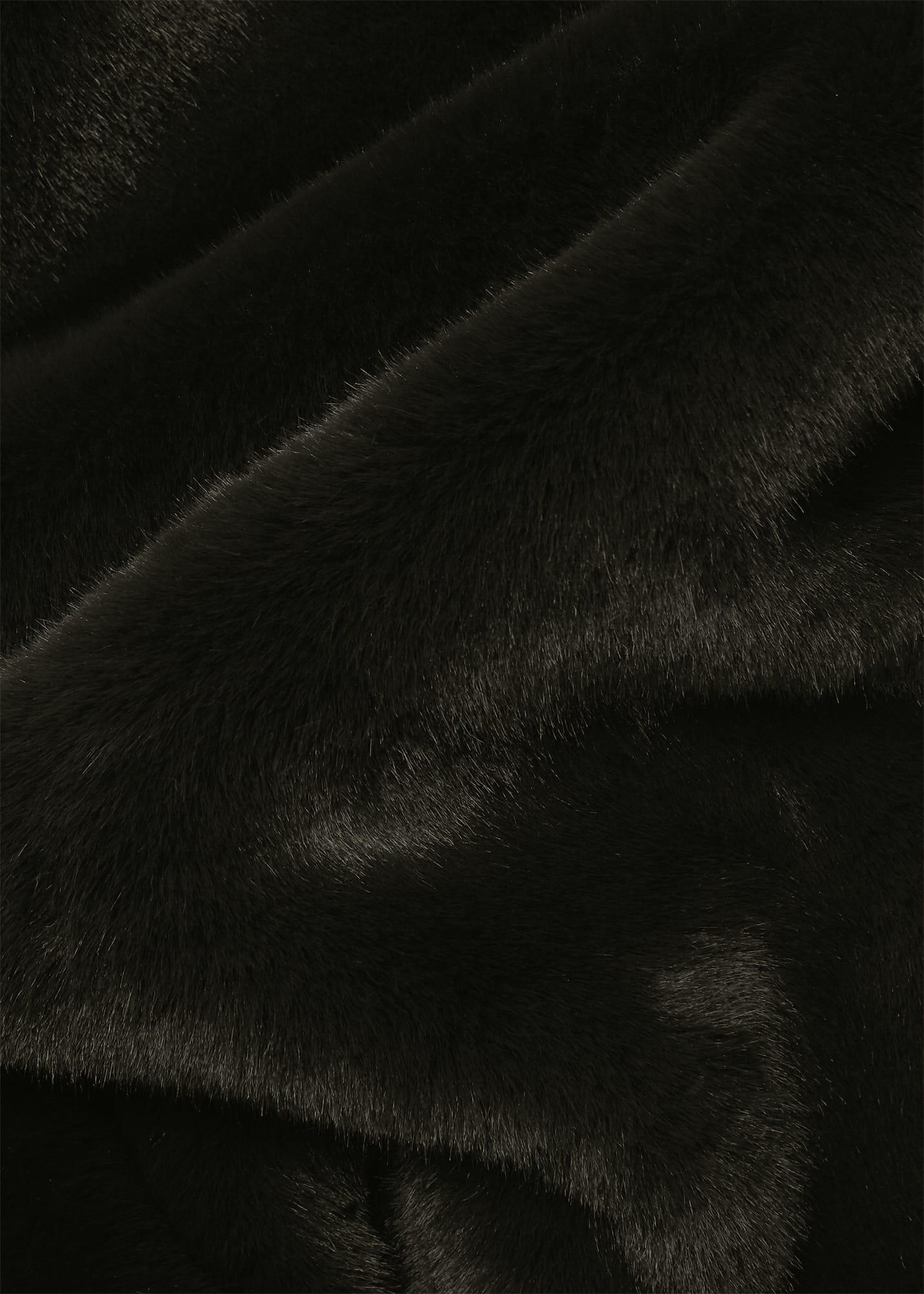 Maddox Faux Fur Coat, Olive Green, hi-res