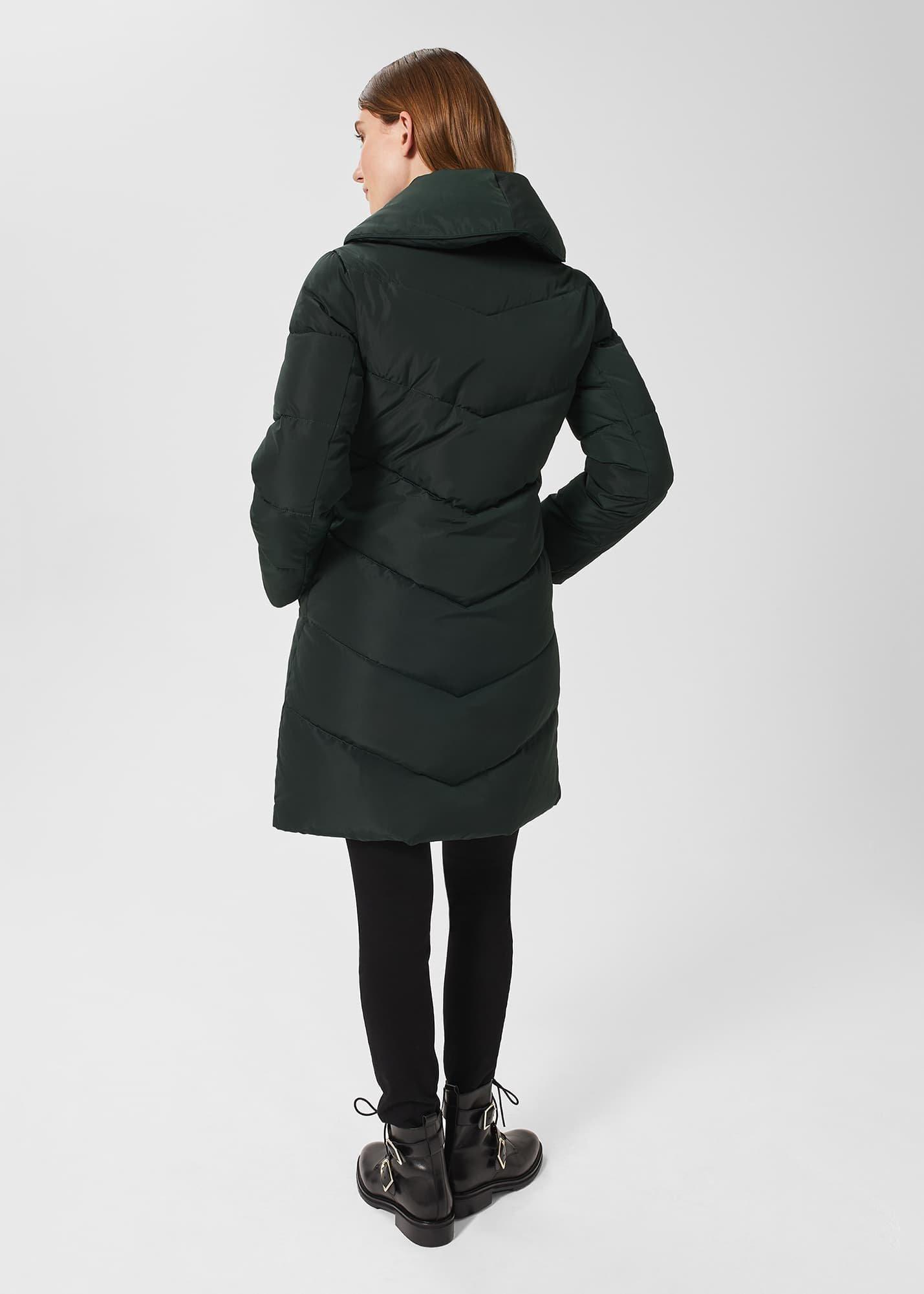 Indira Water Resistant Puffer Jacket, Dark Ivy Green, hi-res