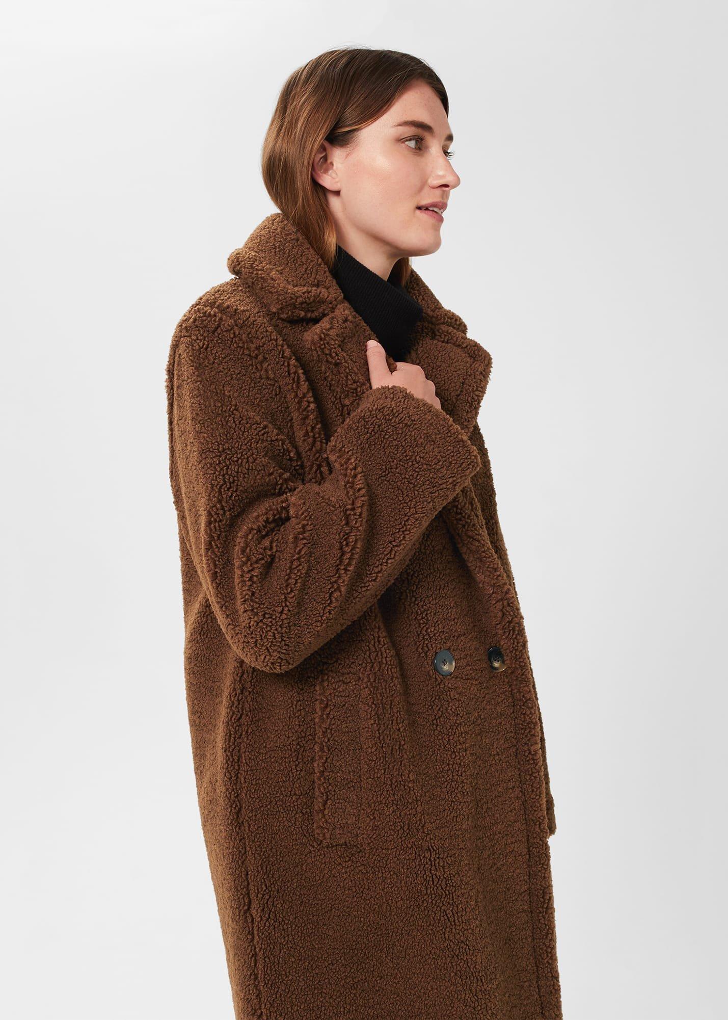 Clare Teddy Coat , Vicuna, hi-res