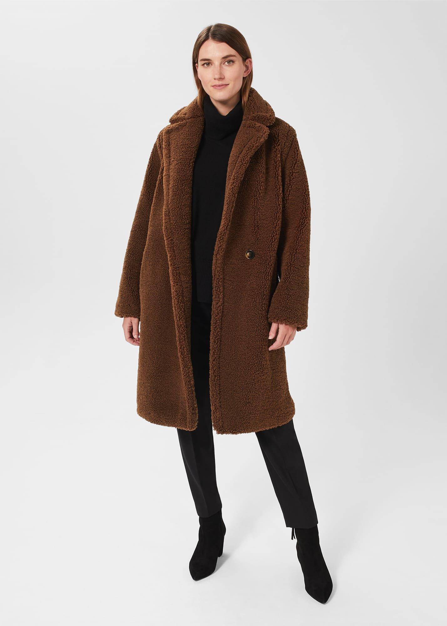 Clare Teddy Coat , Vicuna, hi-res
