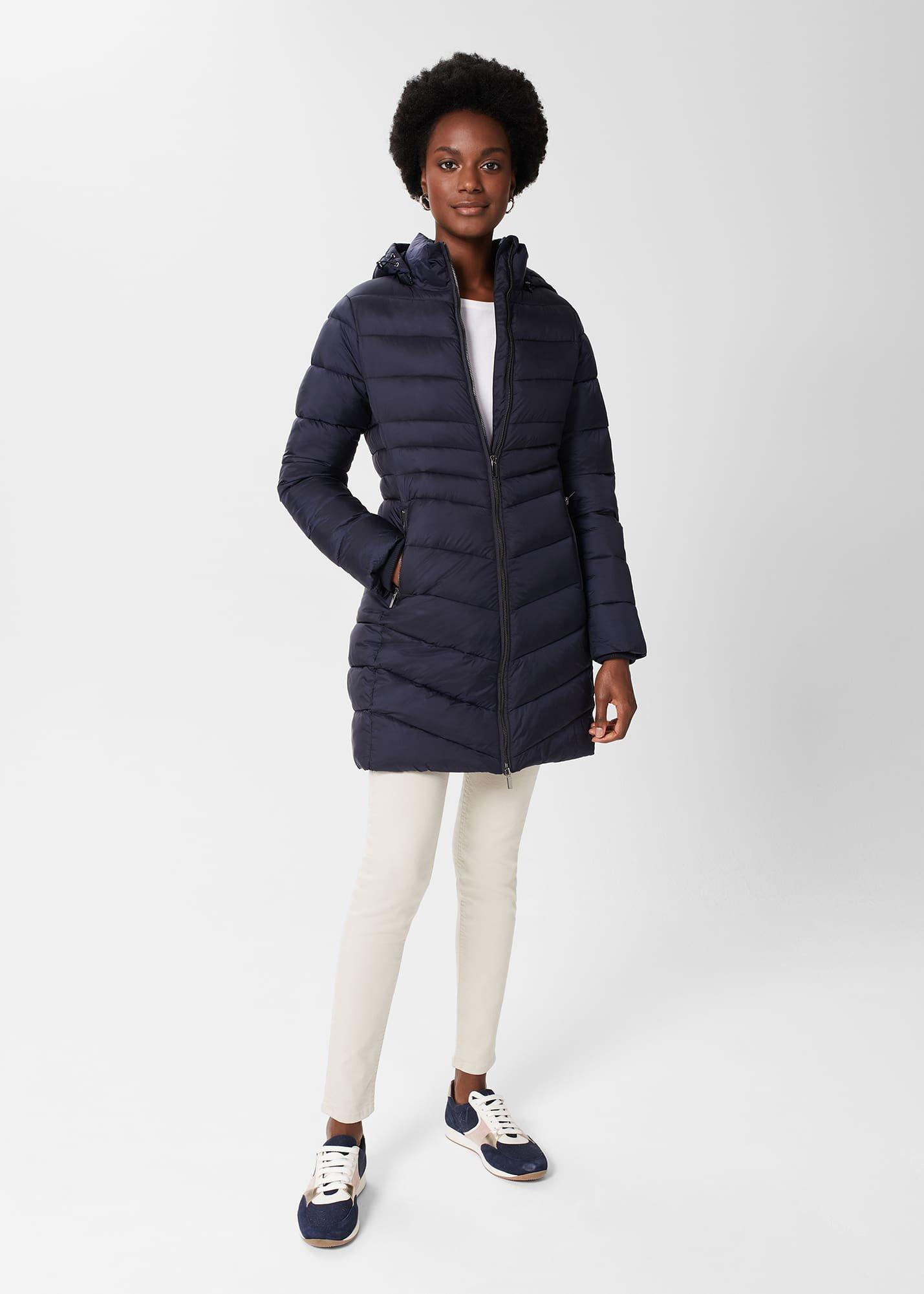 Katarina Puffer Coat, Navy, hi-res