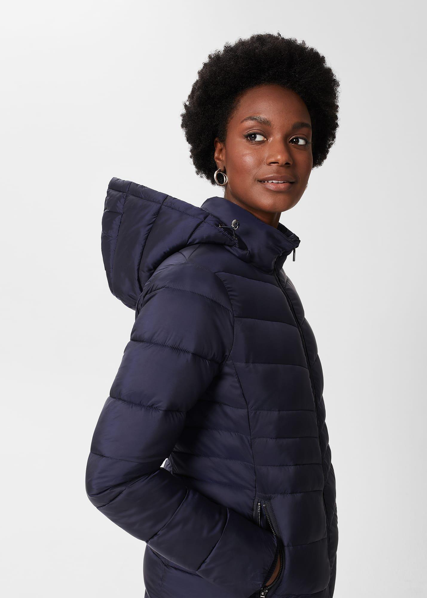 Katarina Puffer Coat, Navy, hi-res