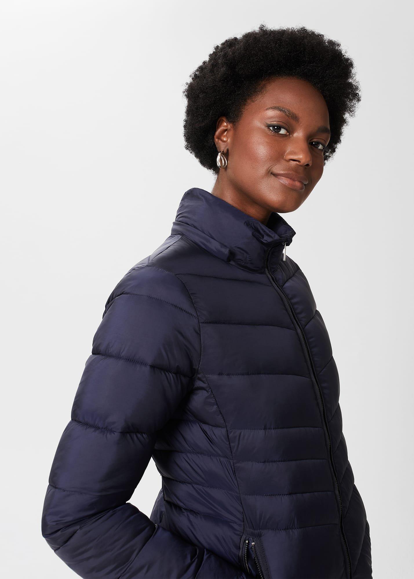 Katarina Puffer Coat, Navy, hi-res
