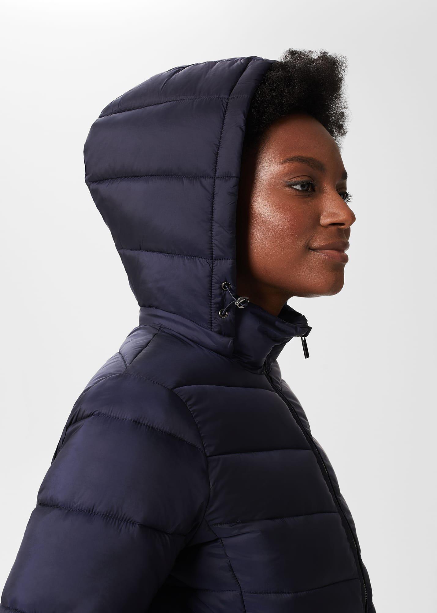 Katarina Puffer Coat, Navy, hi-res