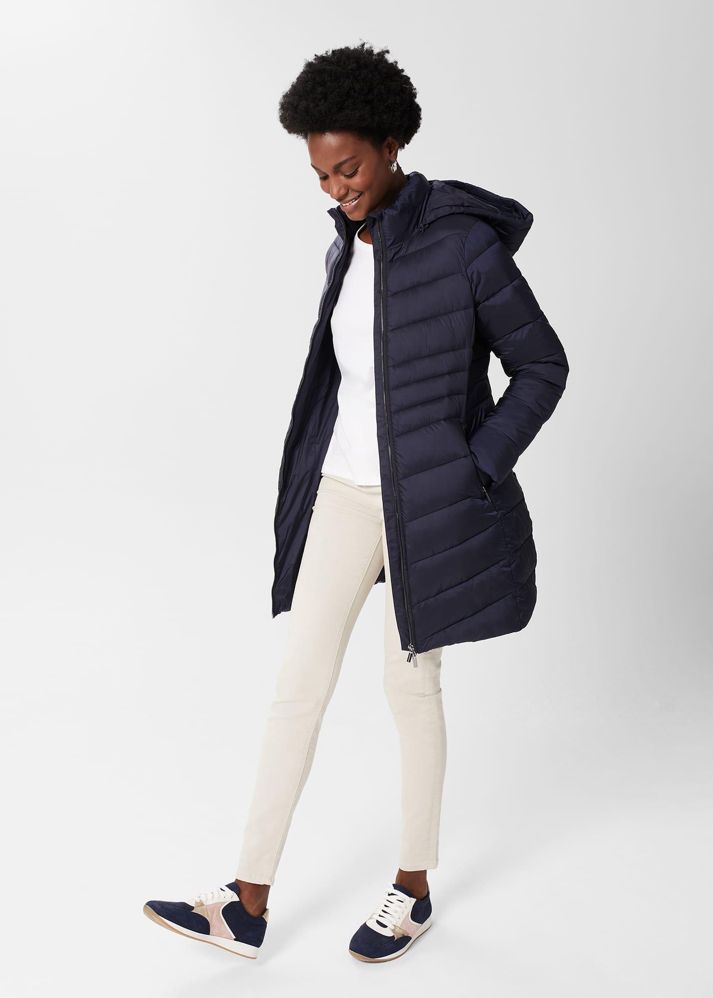 Katarina Puffer Coat, Navy, hi-res