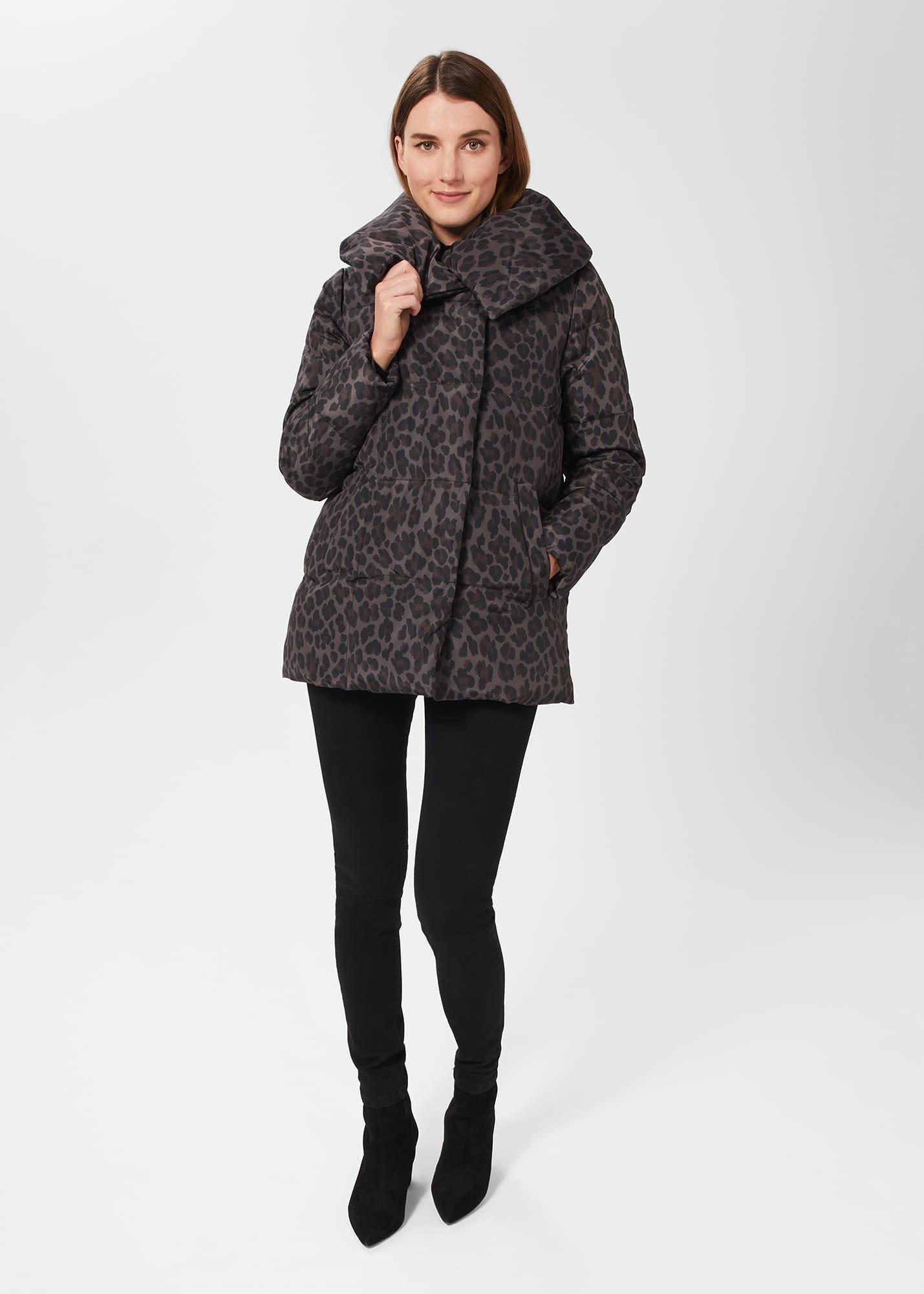 Samara Animal Print Puffer Coat, Animal, hi-res