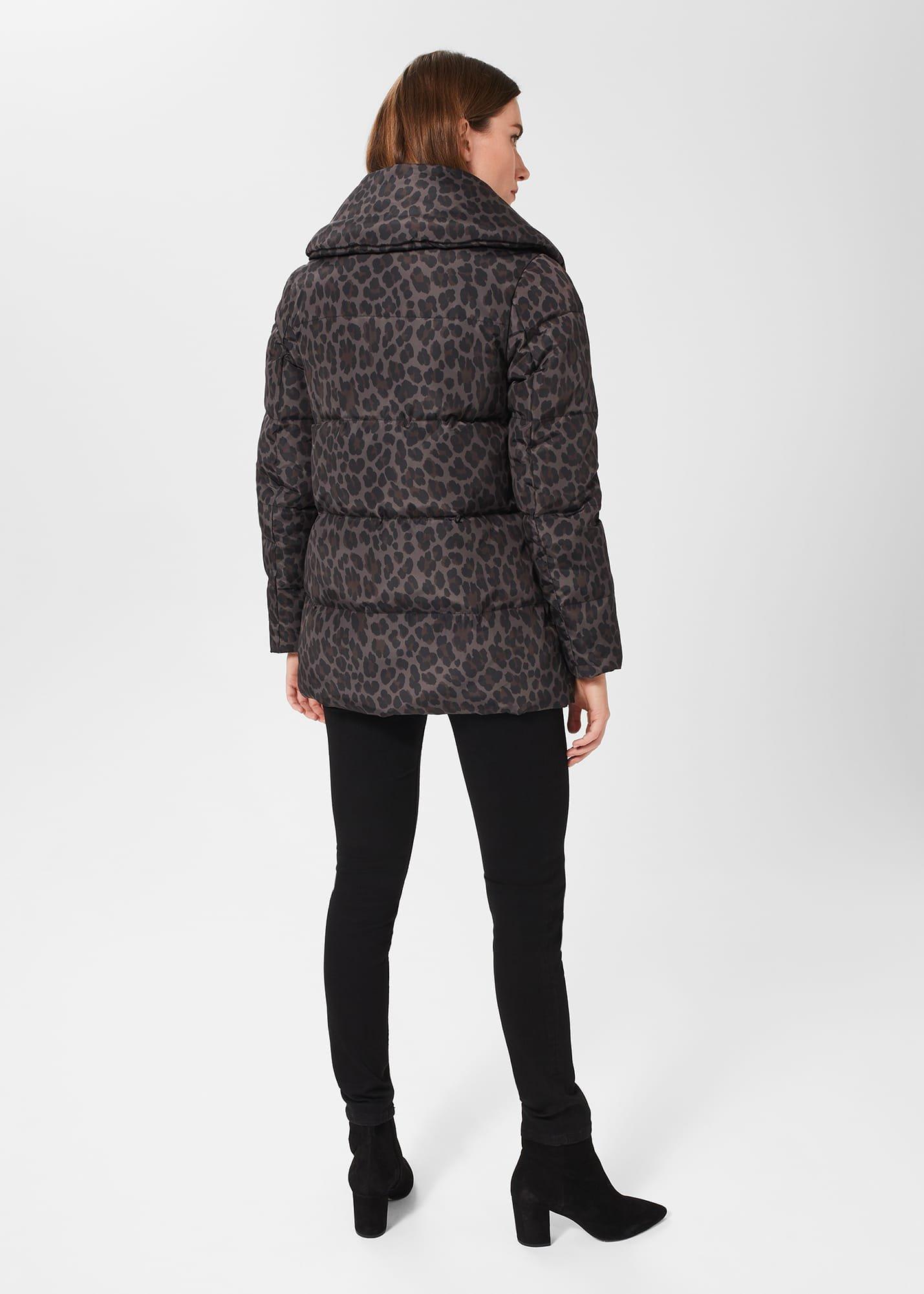 Samara Animal Print Puffer Coat, Animal, hi-res