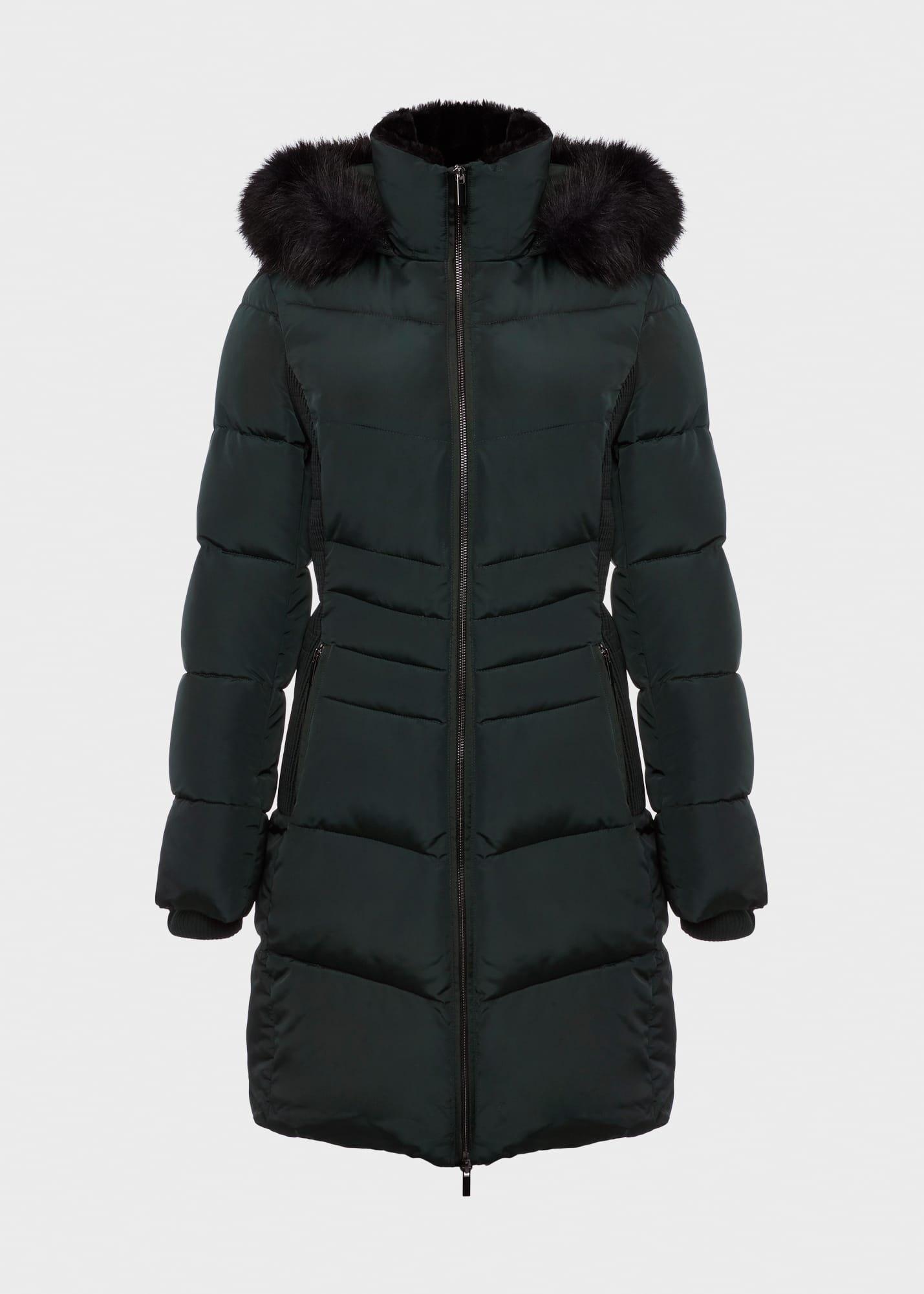 Tali Puffer With Hood, Dark Ivy Green, hi-res