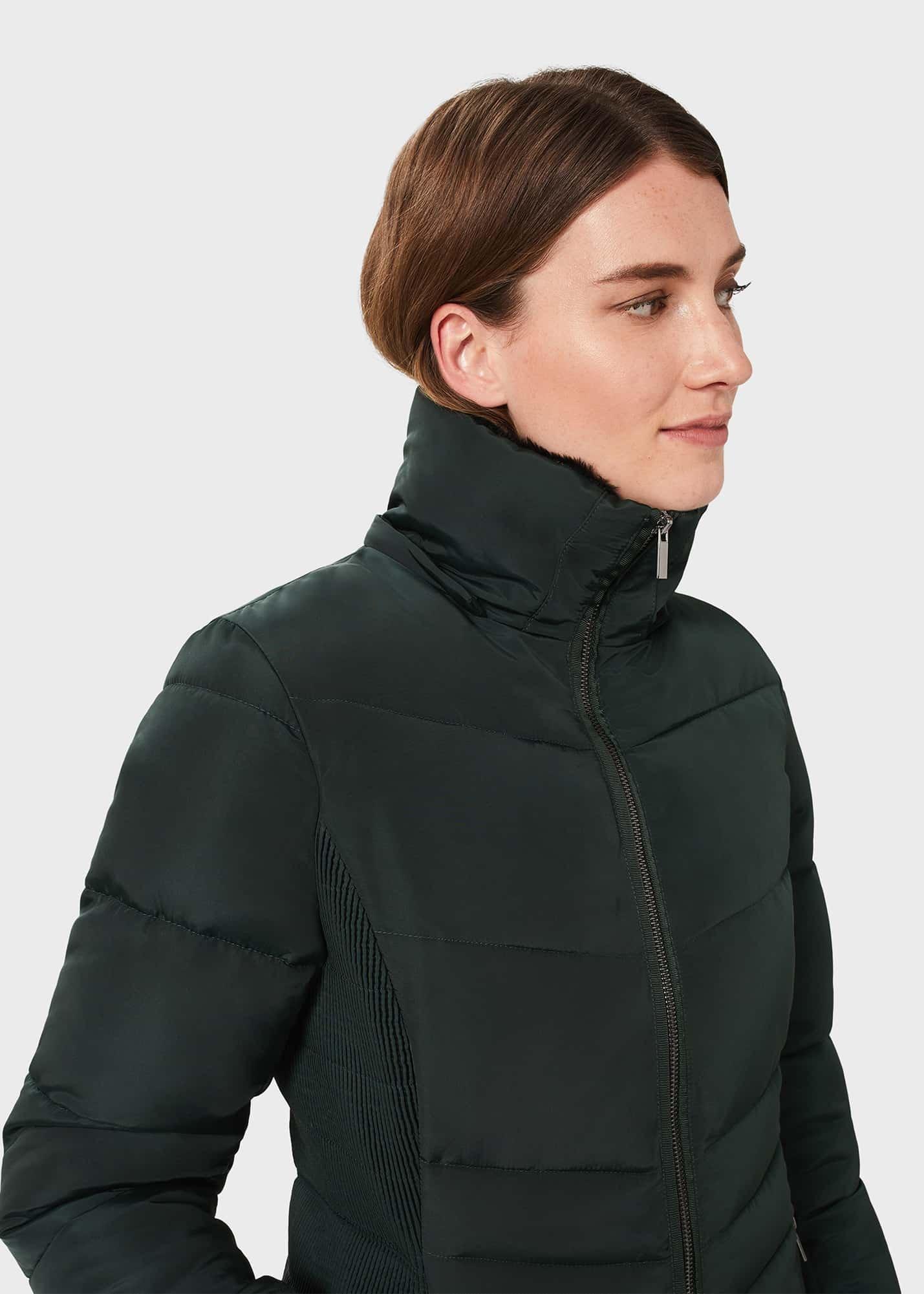 Tali Puffer With Hood, Dark Ivy Green, hi-res
