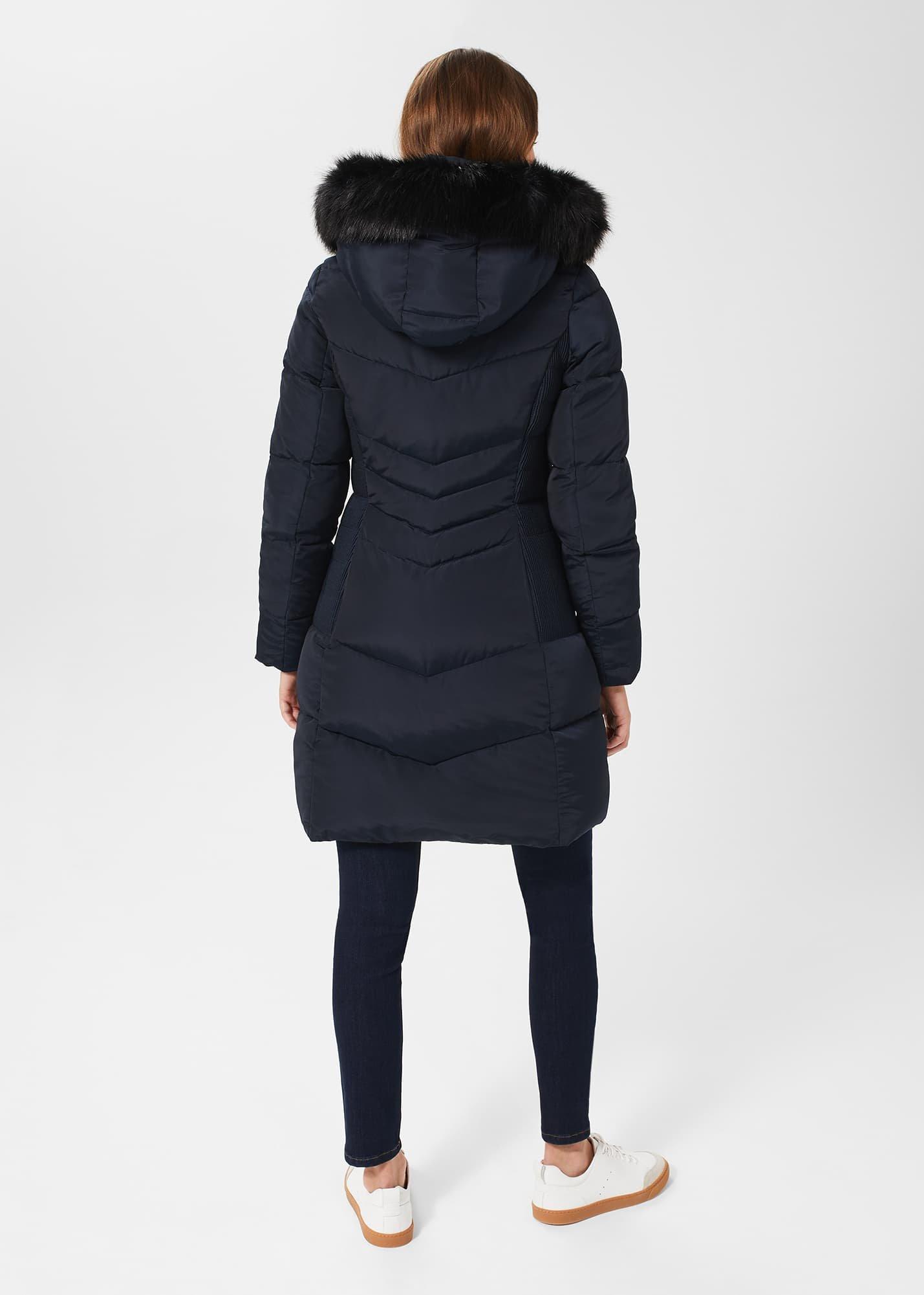 Tali Puffer With Hood, Navy, hi-res
