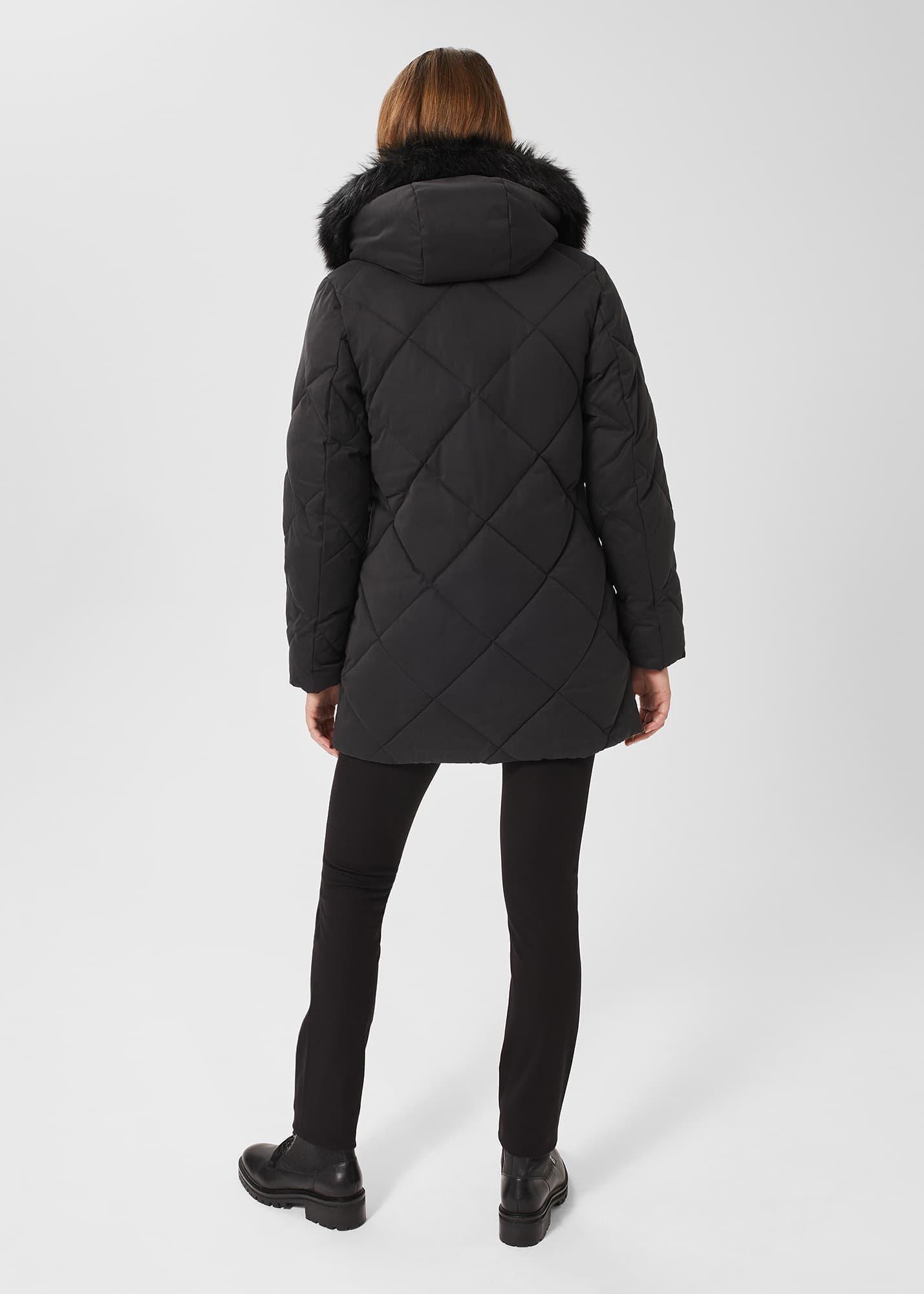 Loren Puffer Jacket With Hood, Washed Black, hi-res