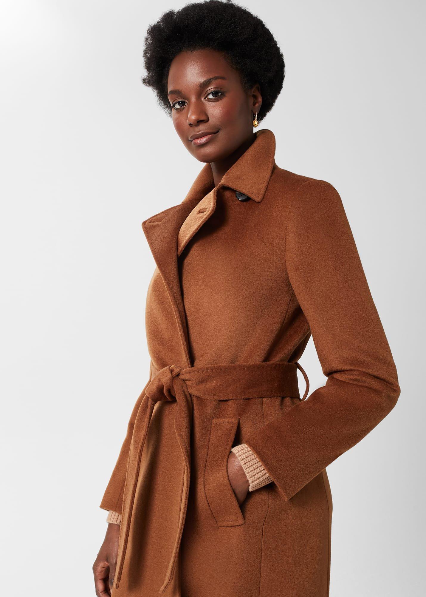 Petite Livia Wool Coat, Vicuna, hi-res