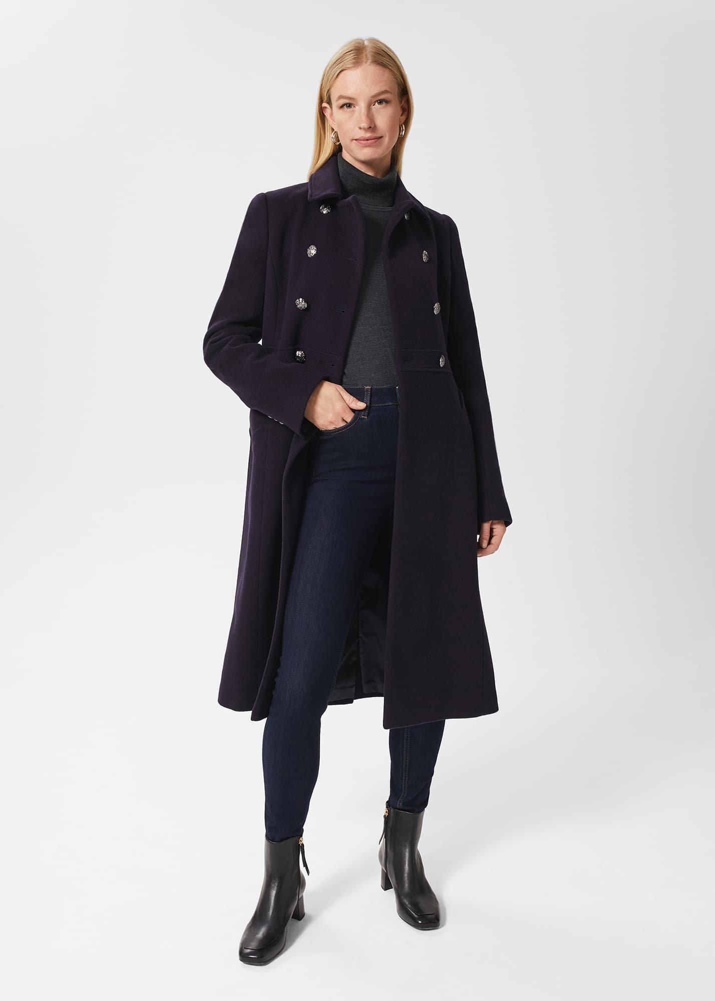 Cindy Coat, Navy, hi-res