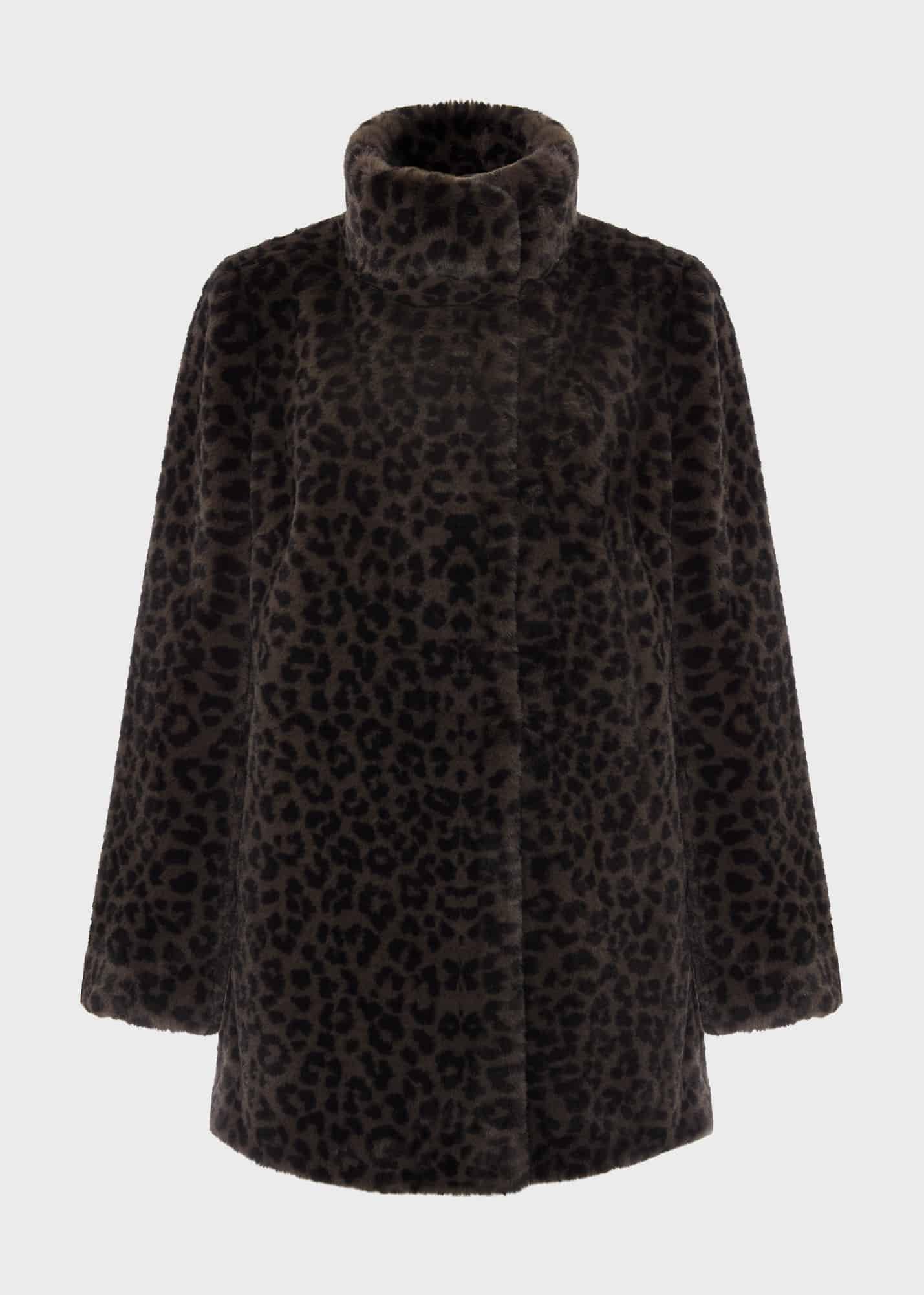 Maddox Short Coat, Charcoal Multi, hi-res