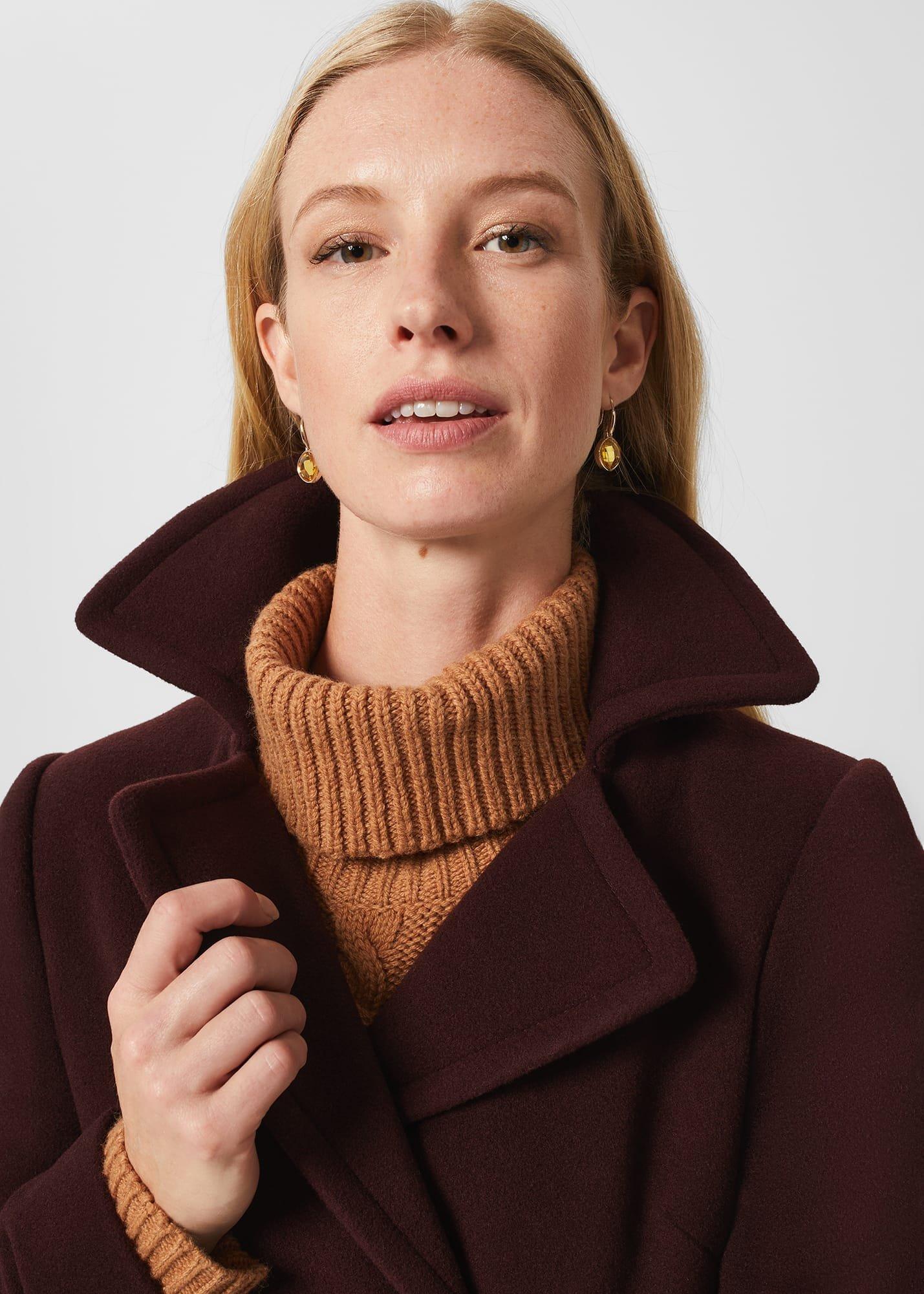 Carissa Coat, Aubergine, hi-res